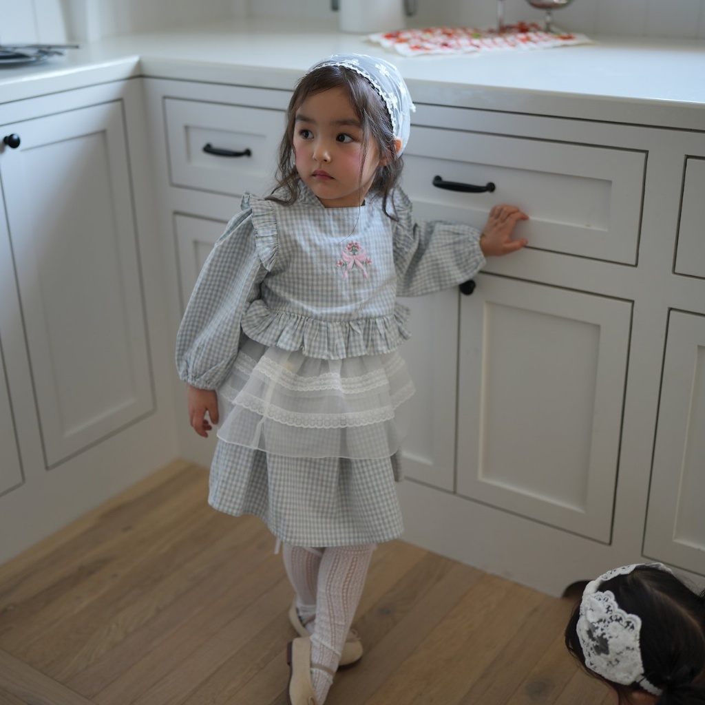 正韓夏neneru 疊穿蕾絲屁簾