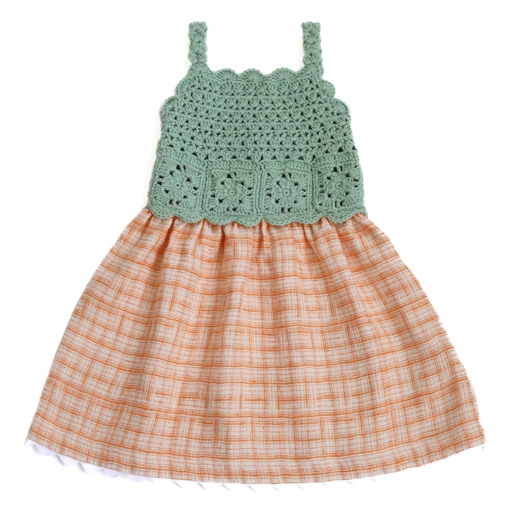 KALINKA 針織拼接亞麻吊帶洋裝 Elvina Dress - Matcha