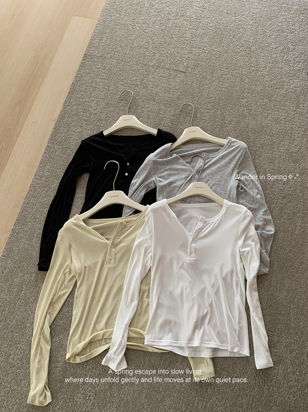 本檔必收☁親膚雲感排釦上衣-4色