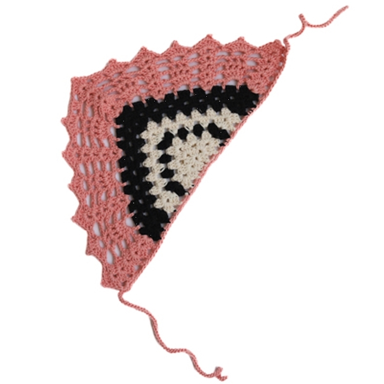 KALINKA 兩用鉤針圍巾髮帶 Celine Crochet Scarf - Rose