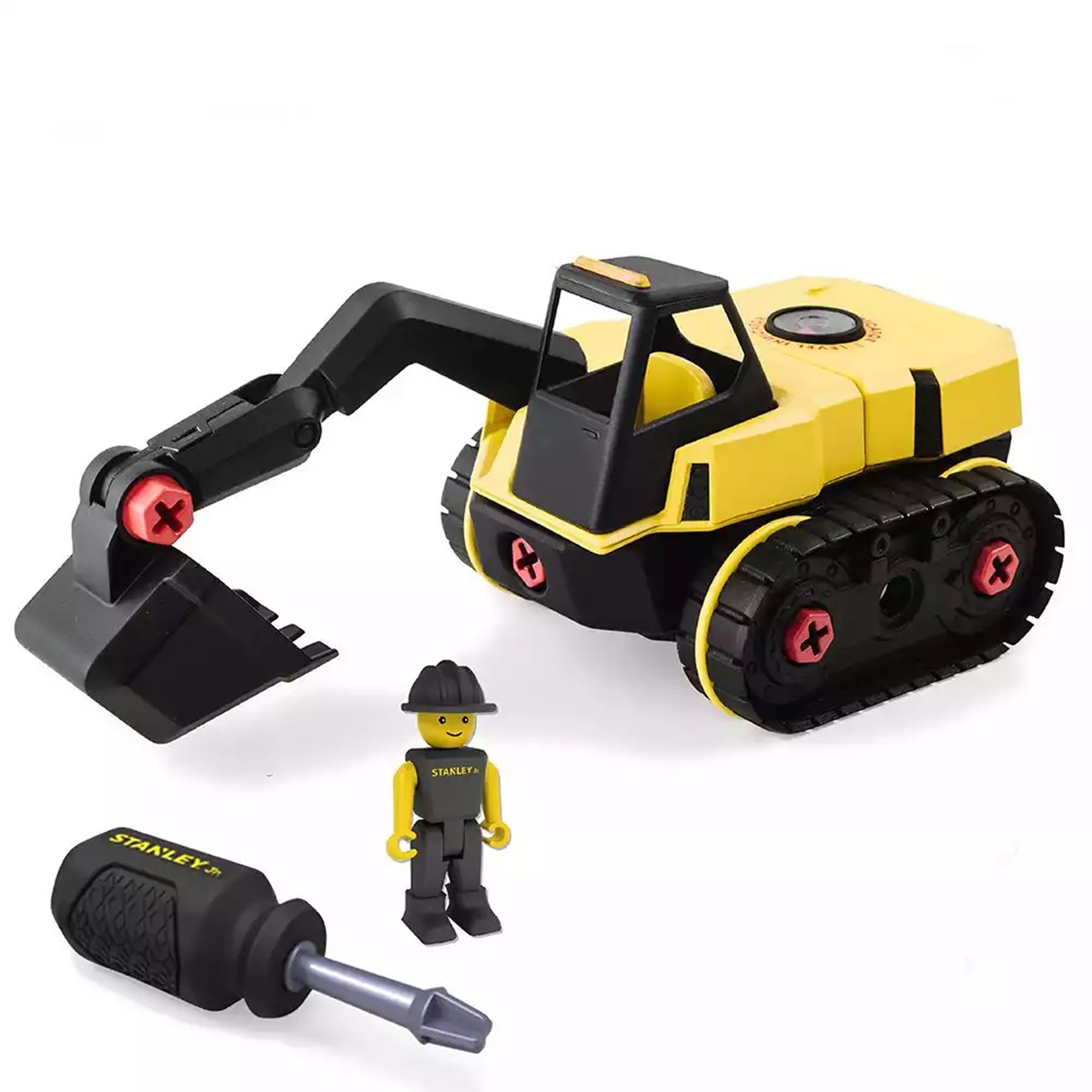 【STANLEY】組裝工程車-挖土機