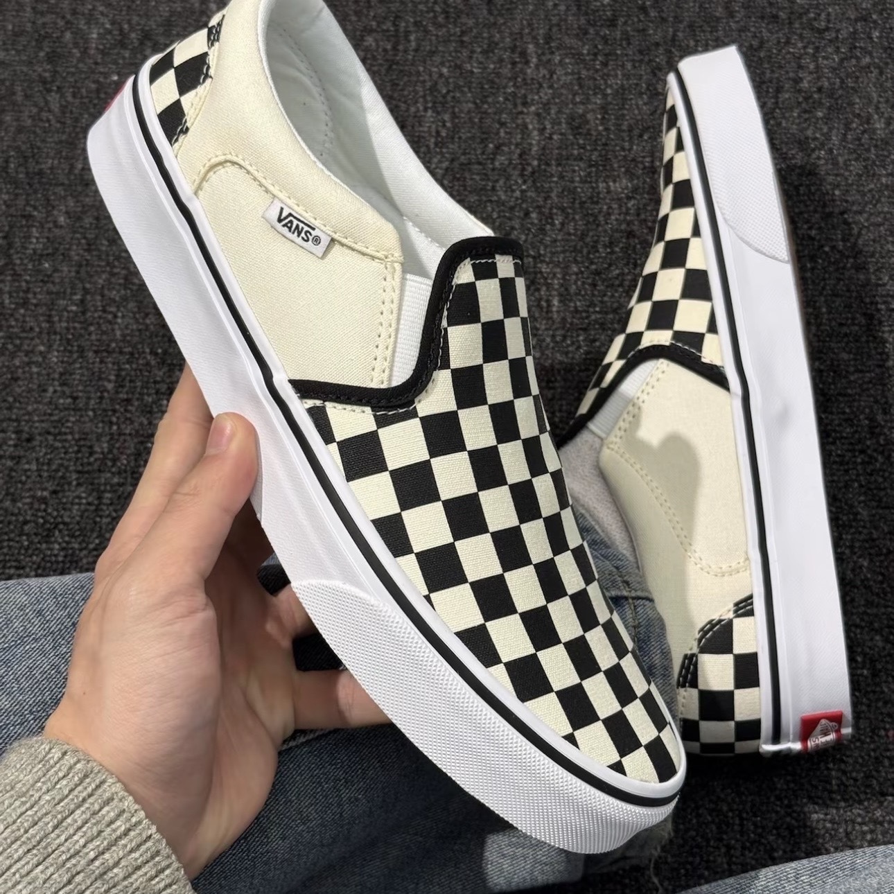 VANS CLASSIC SLIP-ON 黑白棋盤格 休閒 帆布鞋 板鞋 VN000EYEBWW