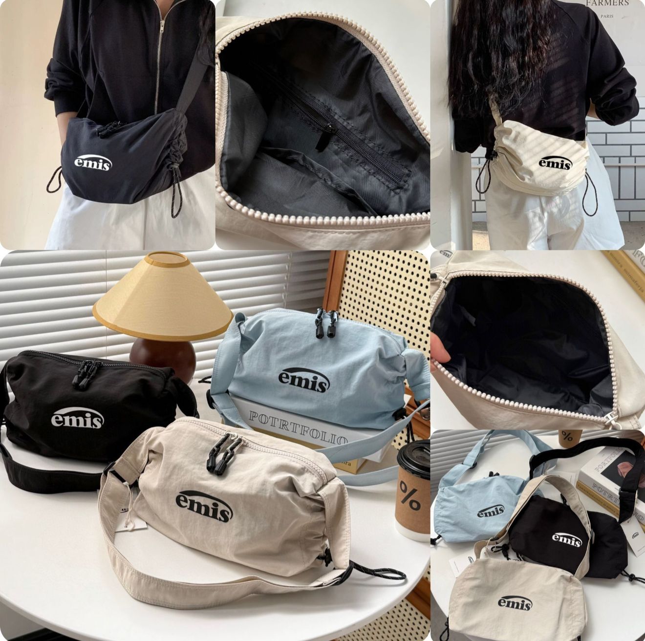 韓國Emi*s 輕便防水斜孭袋 -2600192