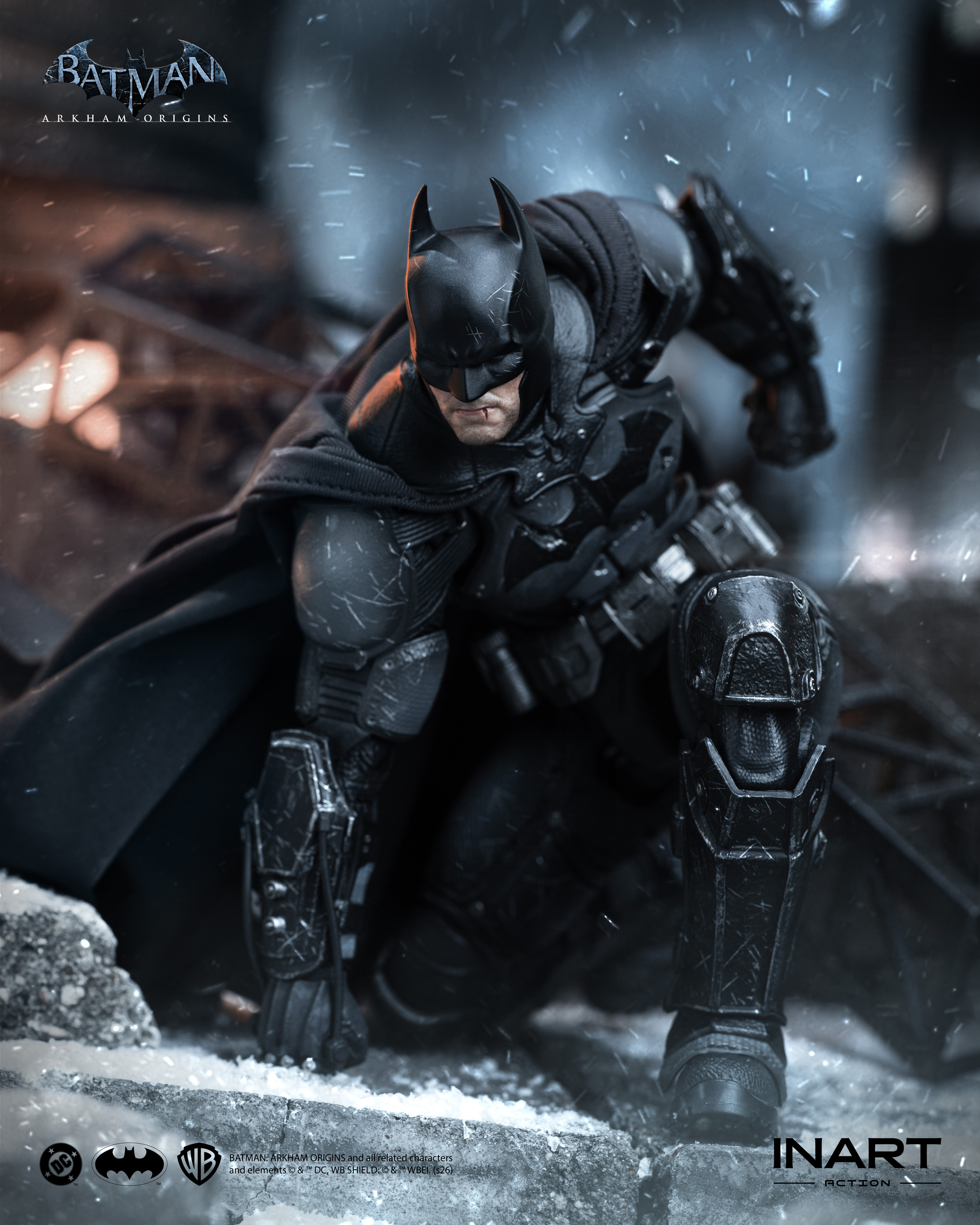 [Deposit] INART : Batman: Arkham Origins - Batman (Battle Damaged Version) Action Figure