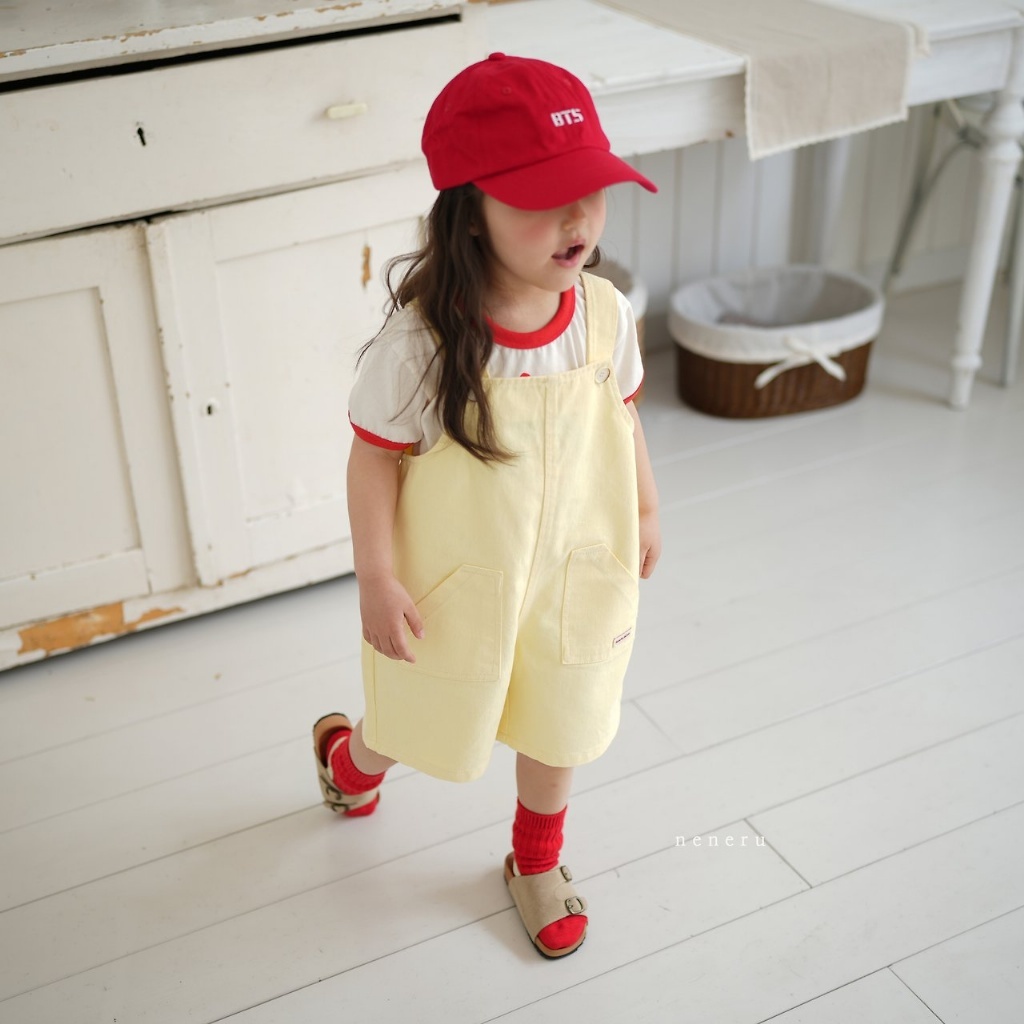 正韓夏neneru 五色美式吊帶短褲