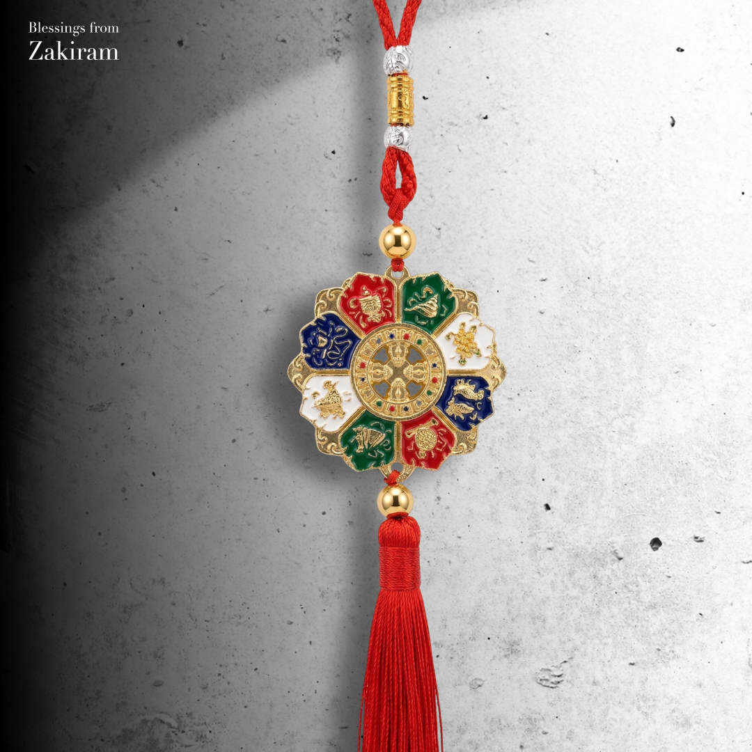 八吉祥 車掛（紅）