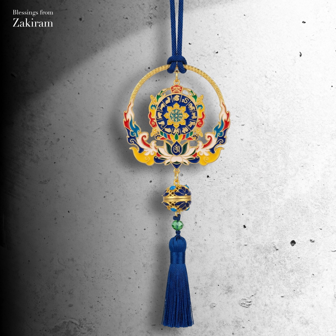 九宮八卦 香丸車掛（藍）