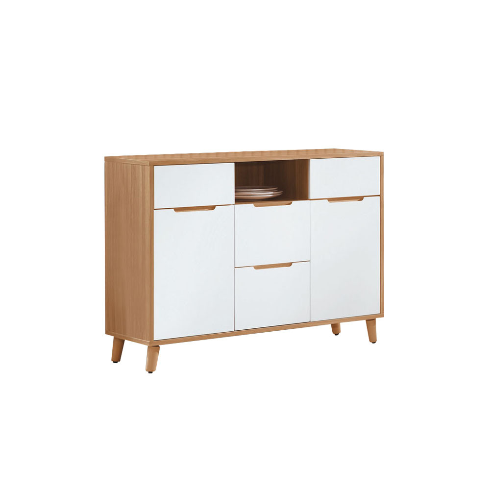 柏蒂家居-凱琪3.6尺二門四抽餐櫃/電器收納櫃/碗盤櫃