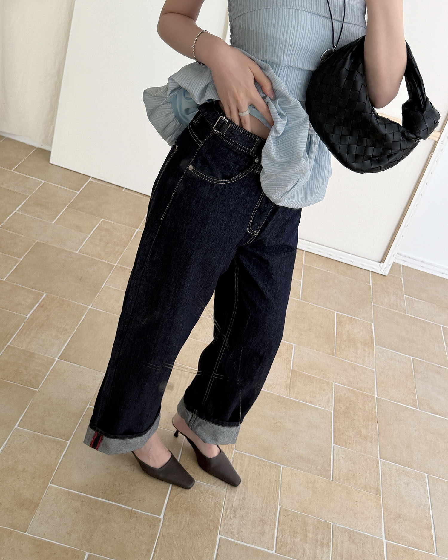 B4023 赤耳原色丹寧