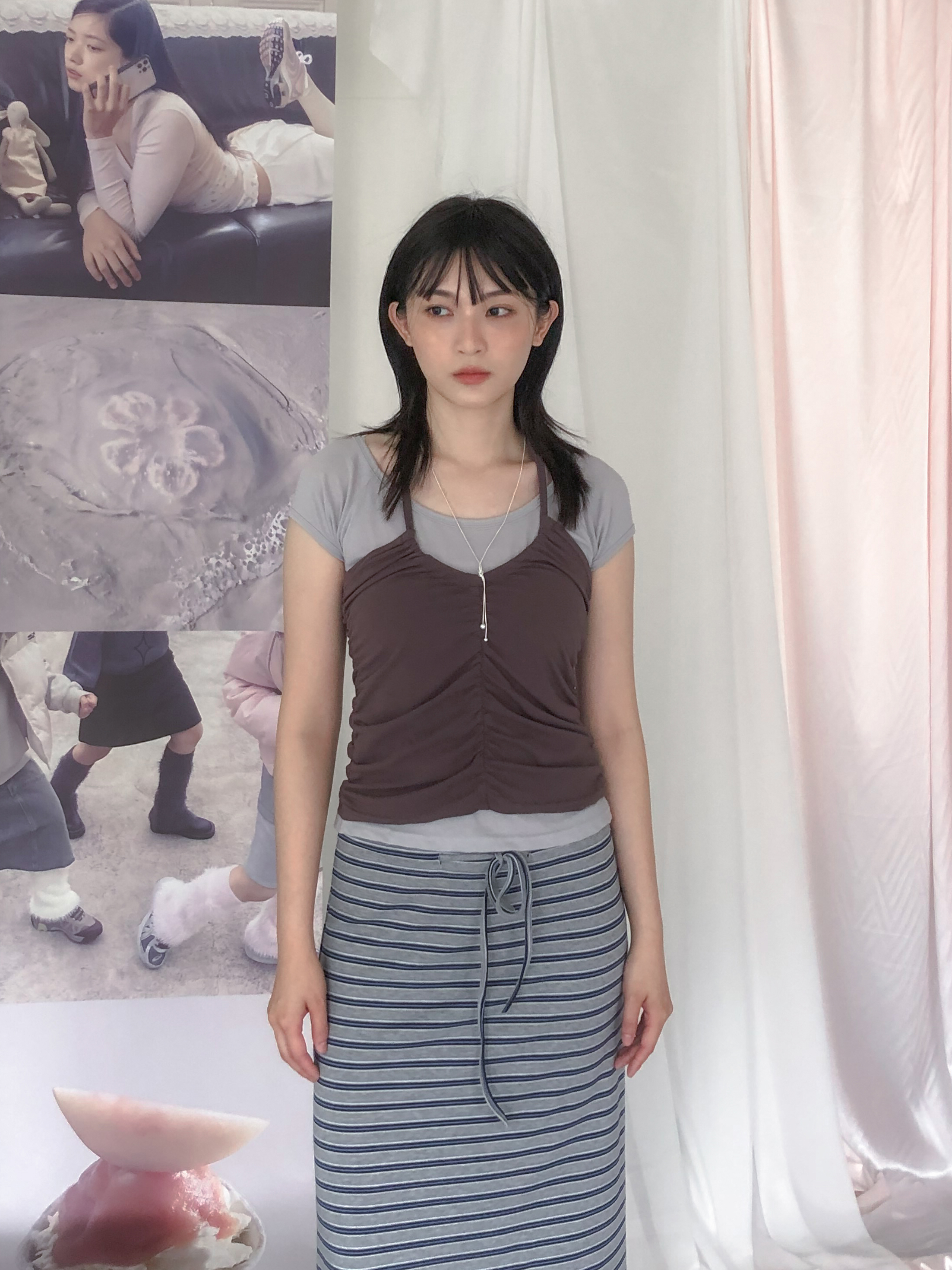 halter set tee #上衣