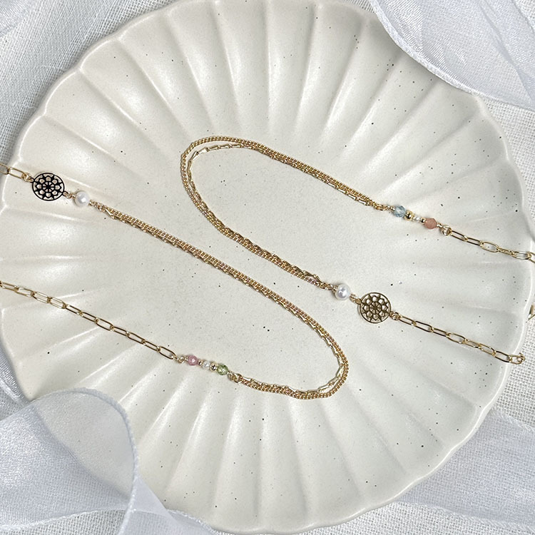 《簽到滿件禮》 繁花 – 多寶石 – 兩戴式手鍊