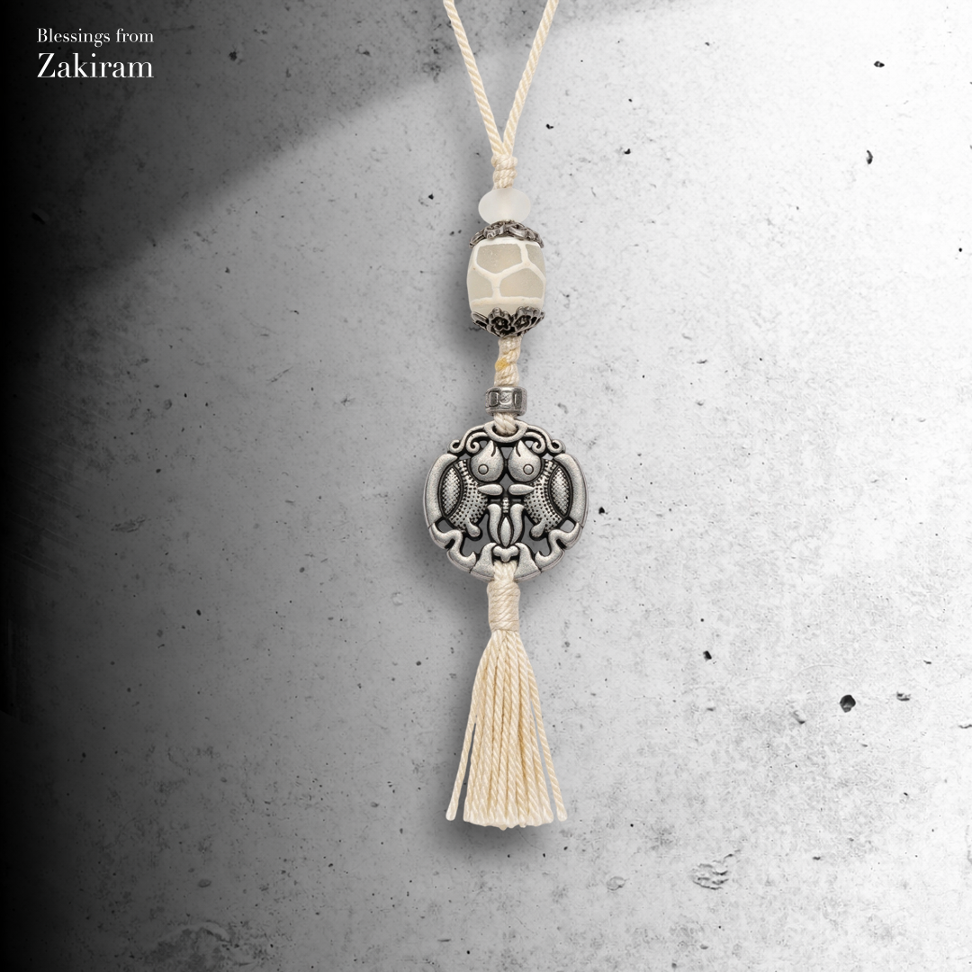 福壽雙全 龜甲天珠掛飾