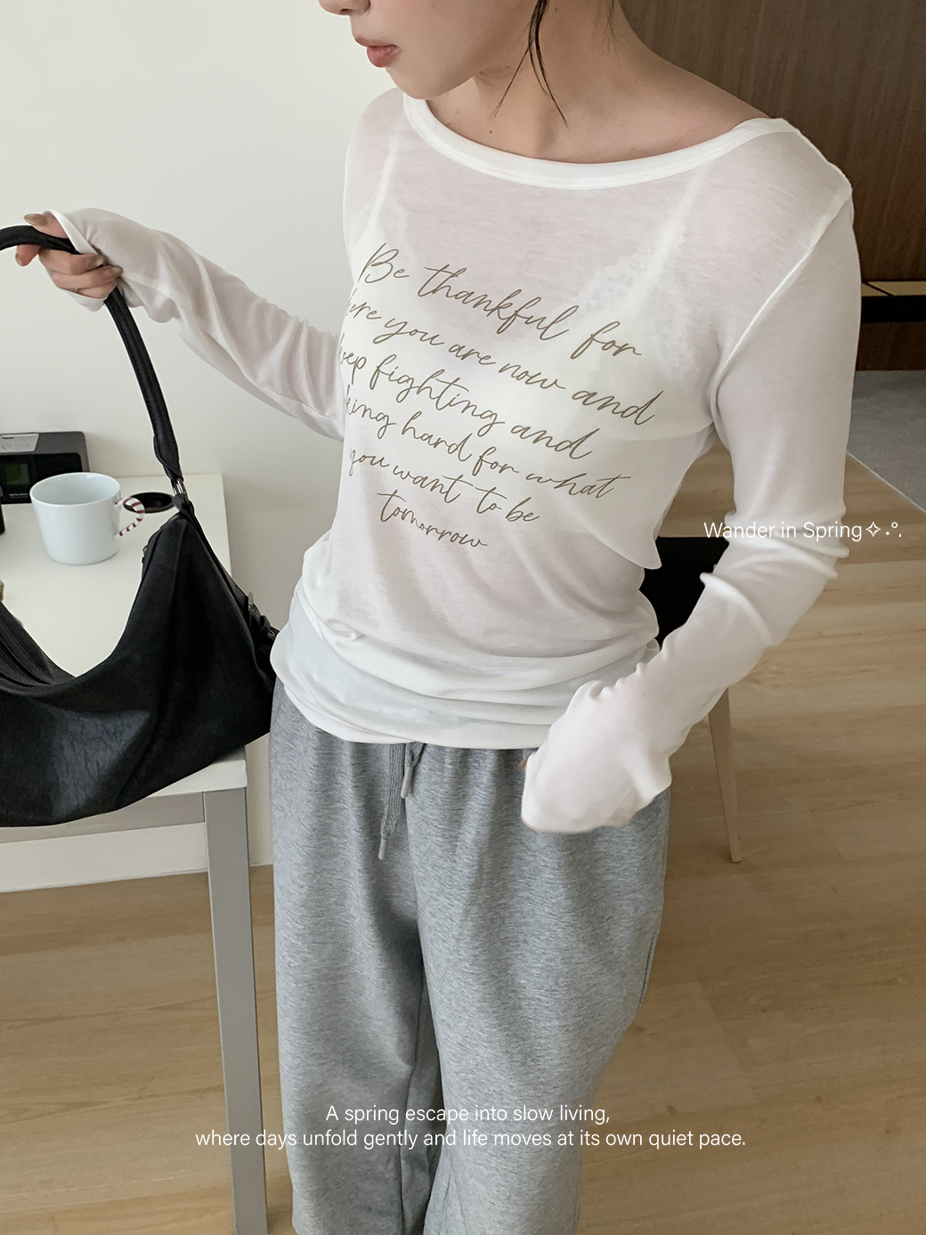 超舒服微辣挖背字母上衣-3色