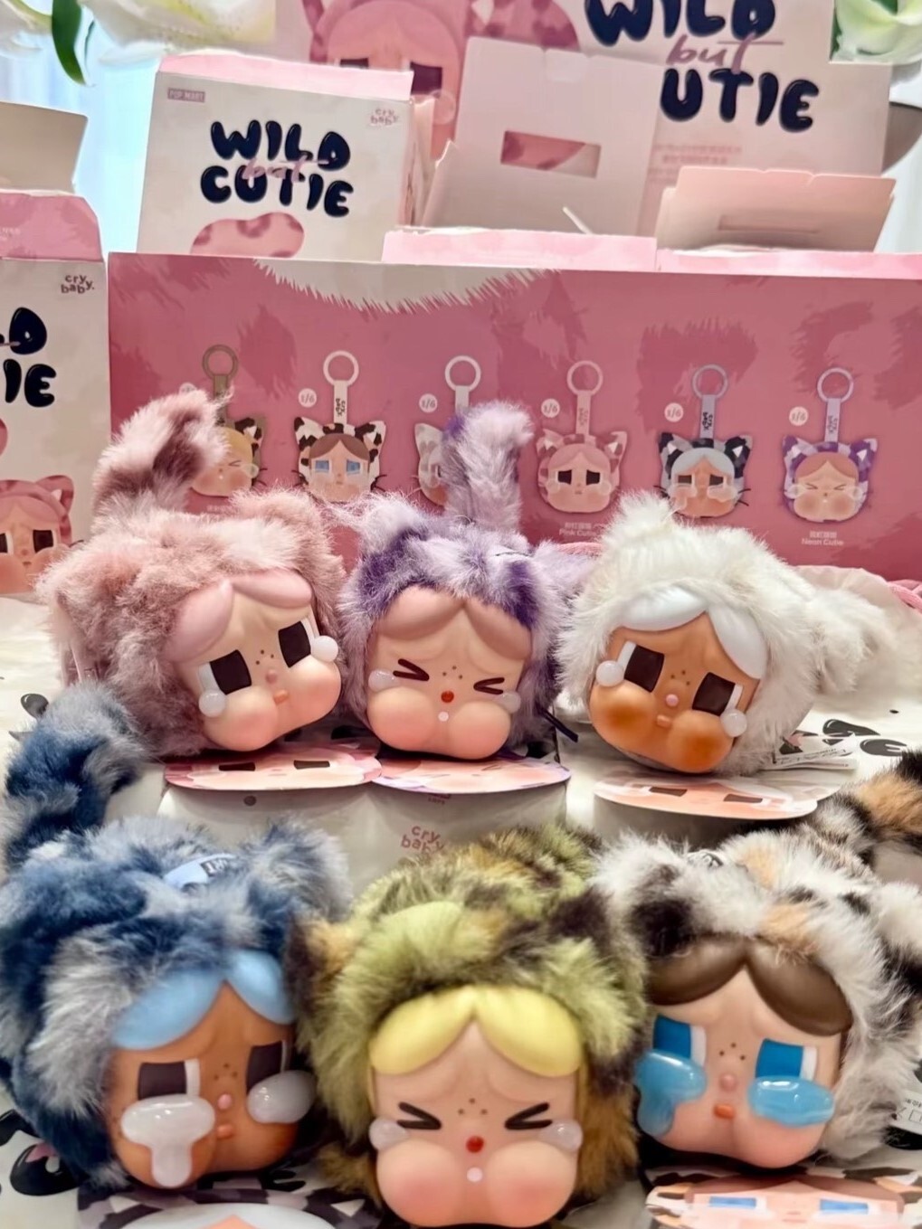 POPMART 泡泡瑪特 CRYBABY豹豹猫猫系列 毛絨掛件 盲盒