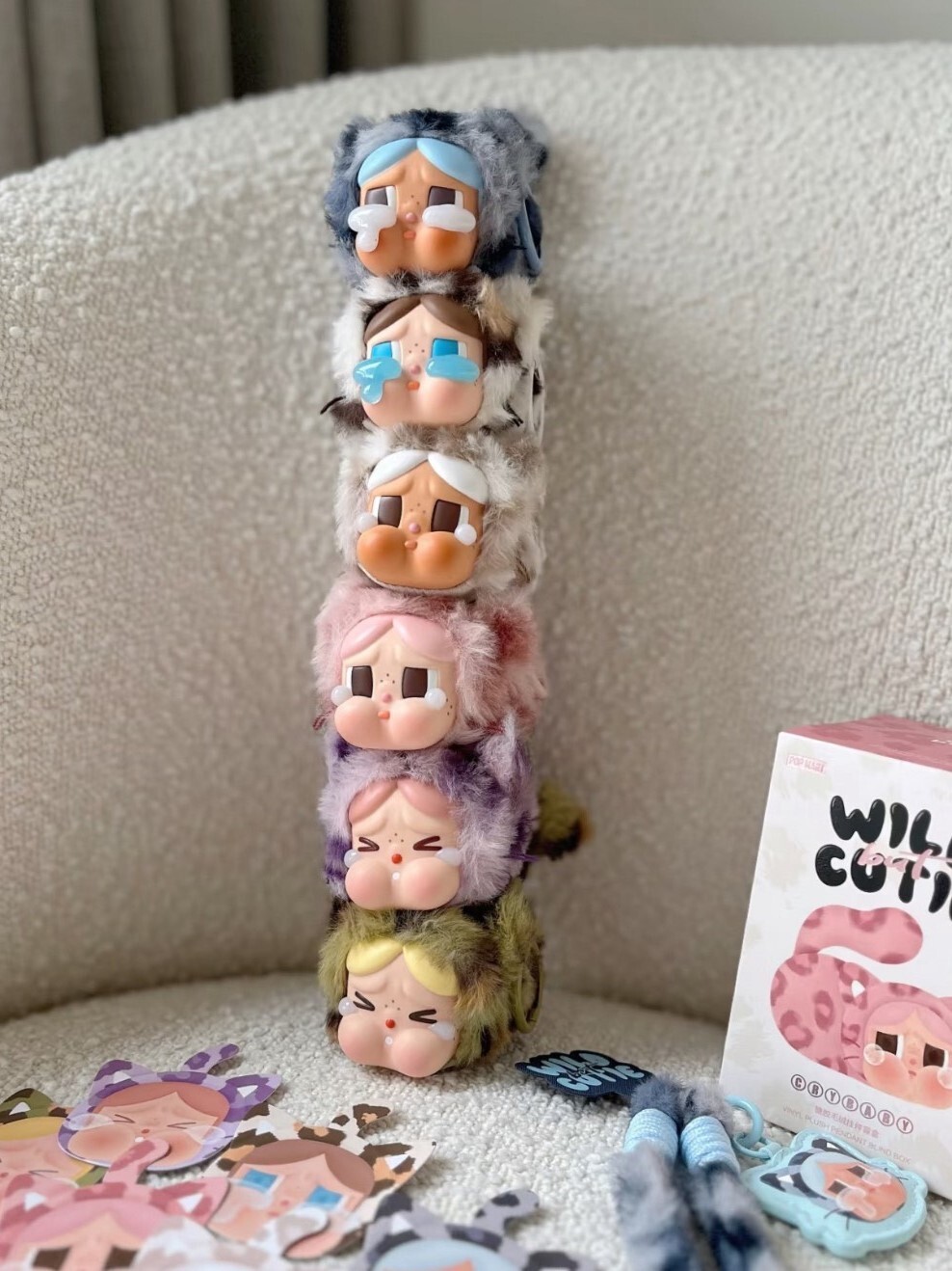 POPMART 泡泡瑪特 CRYBABY豹豹猫猫系列 毛絨掛件 盲盒