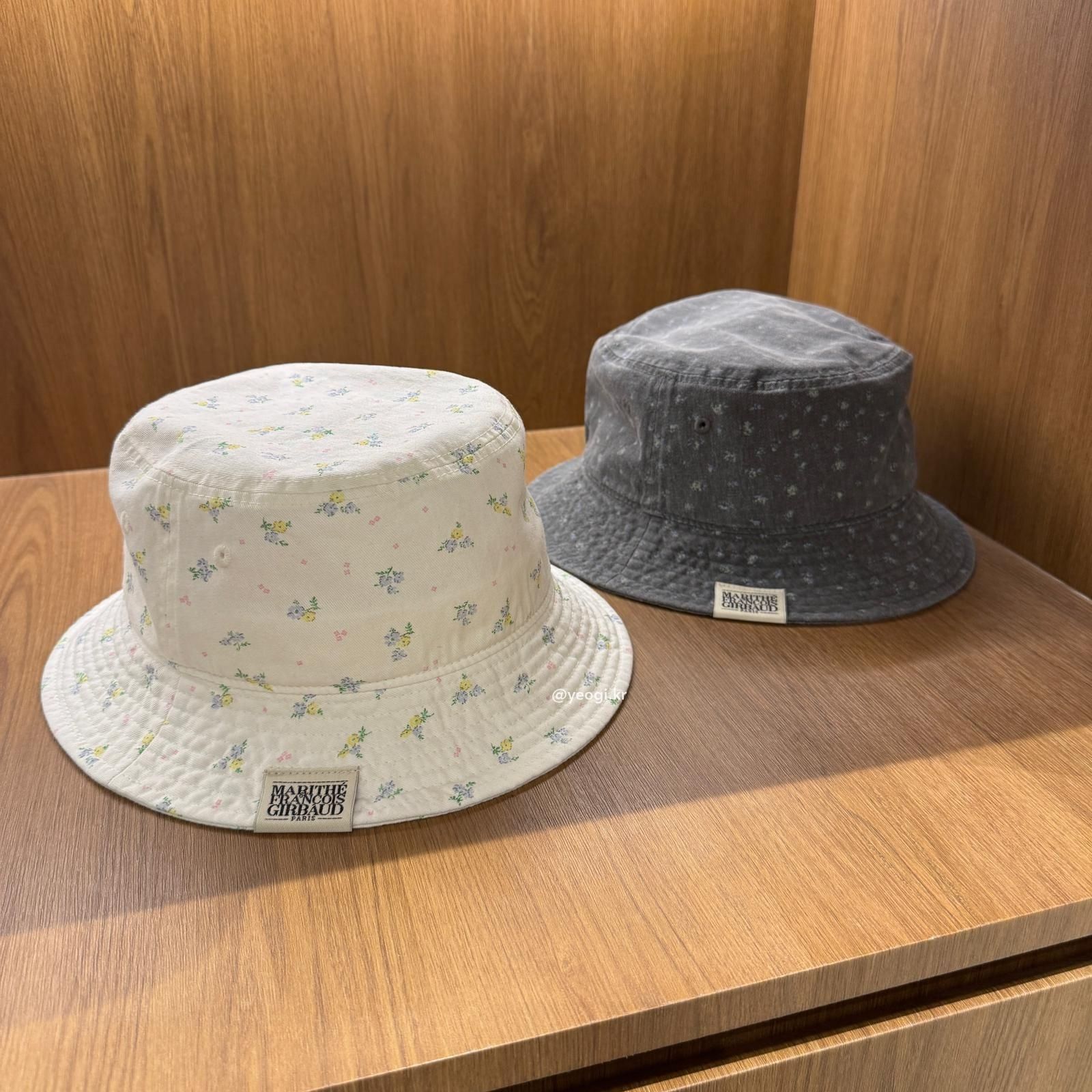 [11/4前入code每件最高可再-$20] MARITHE FRANCOIS GIRBAUD (MFG)｜CLASSIC LOGO FLOWER BUCKET HAT [2 colors]