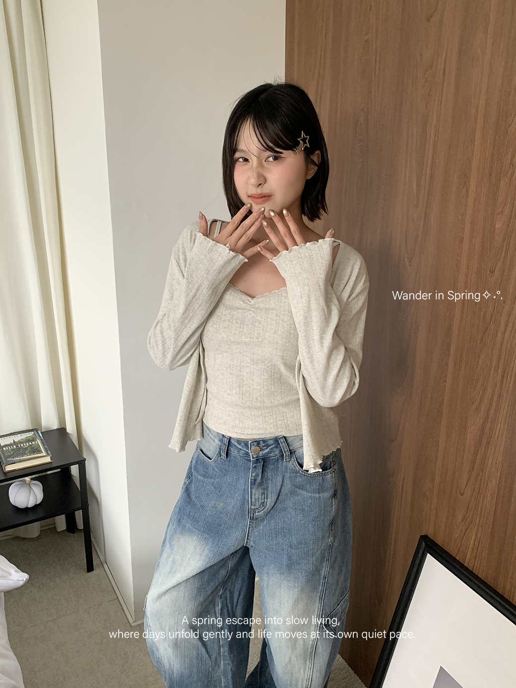 春日少女提花set-3色