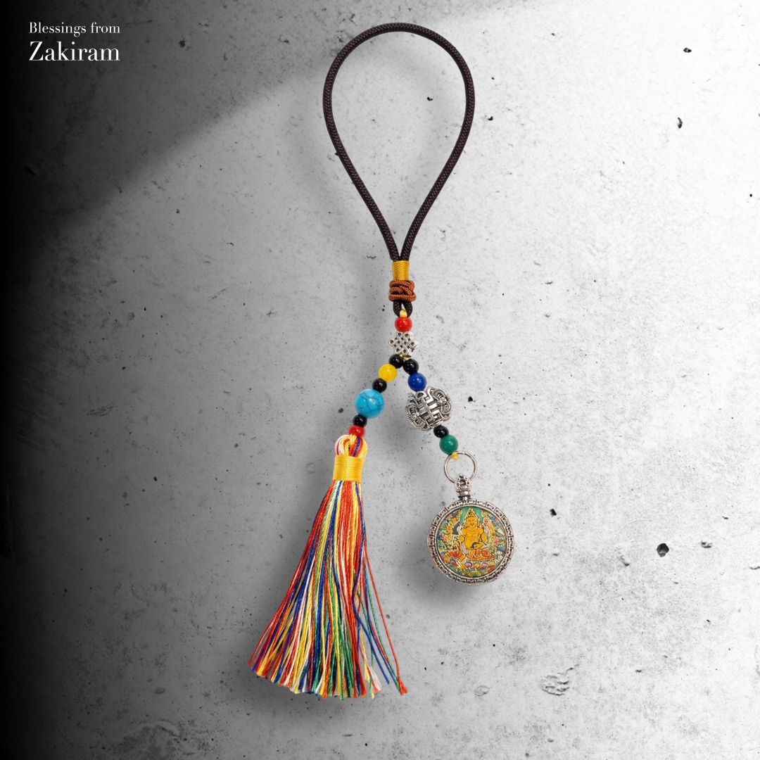 黃財神 勉唐派 圓滿金曜 五色繩掛飾