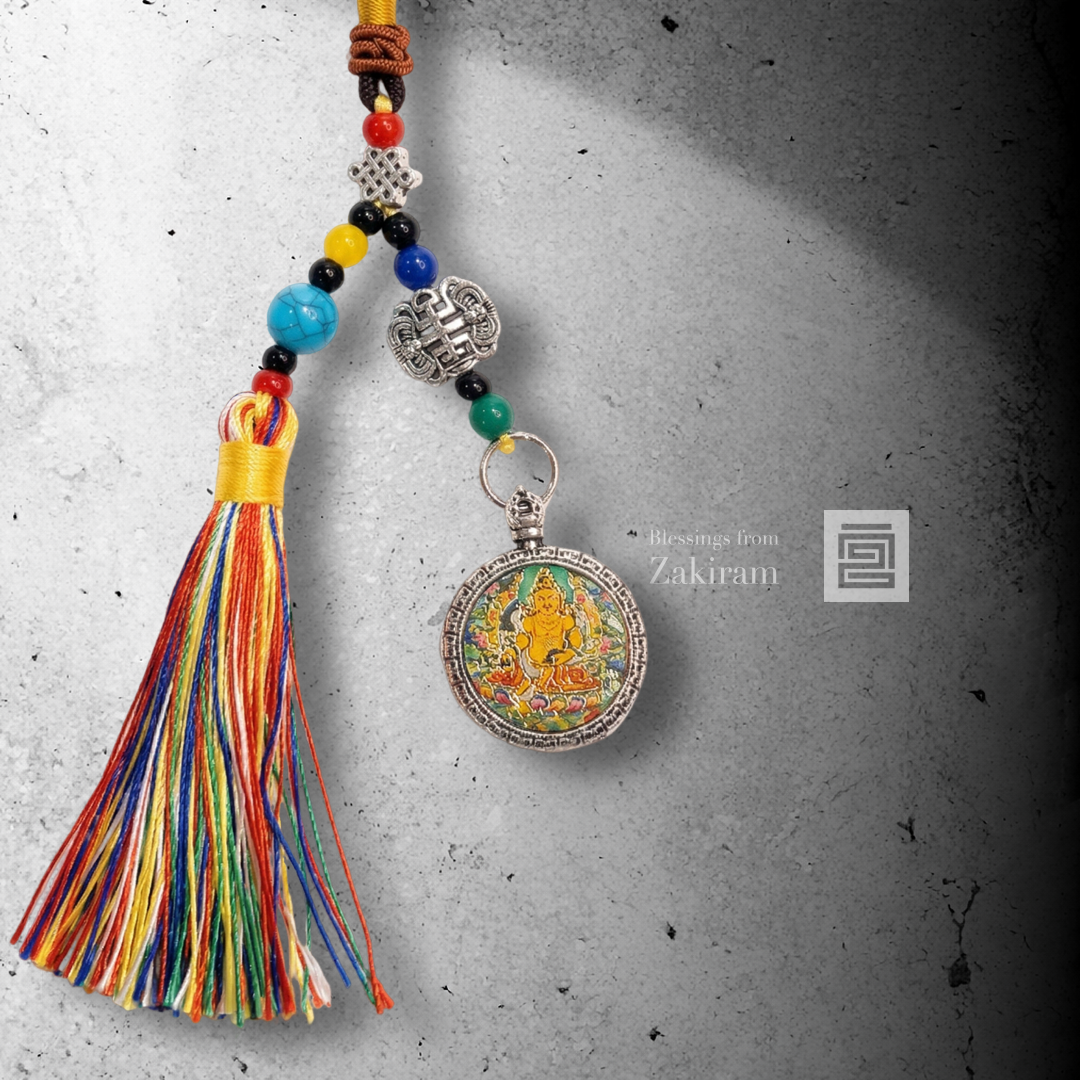 黃財神 勉唐派 圓滿金曜 五色繩掛飾