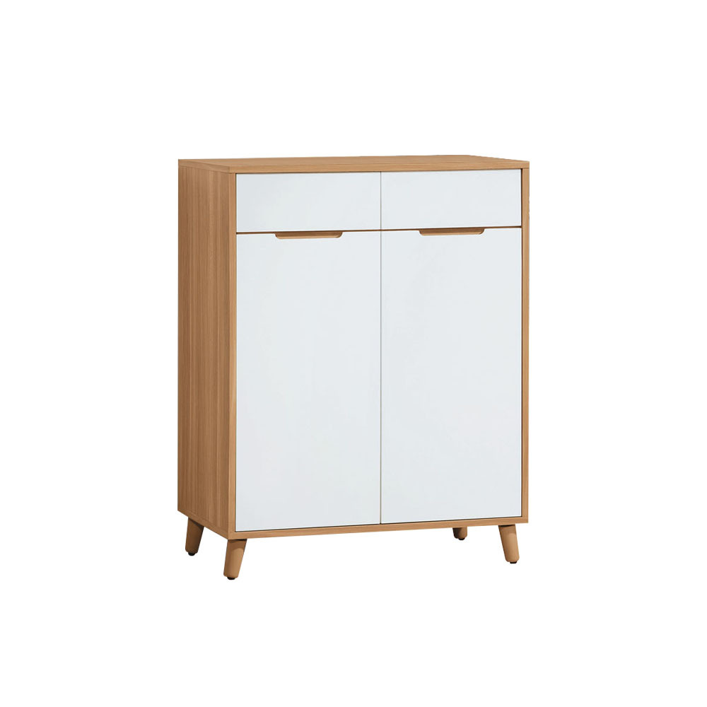 柏蒂家居-凱琪2.7尺二門二抽收納鞋櫃