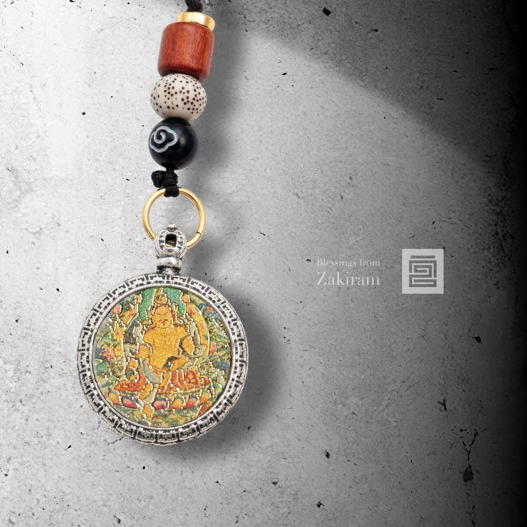 黃財神 勉唐派 圓滿金曜 掛飾