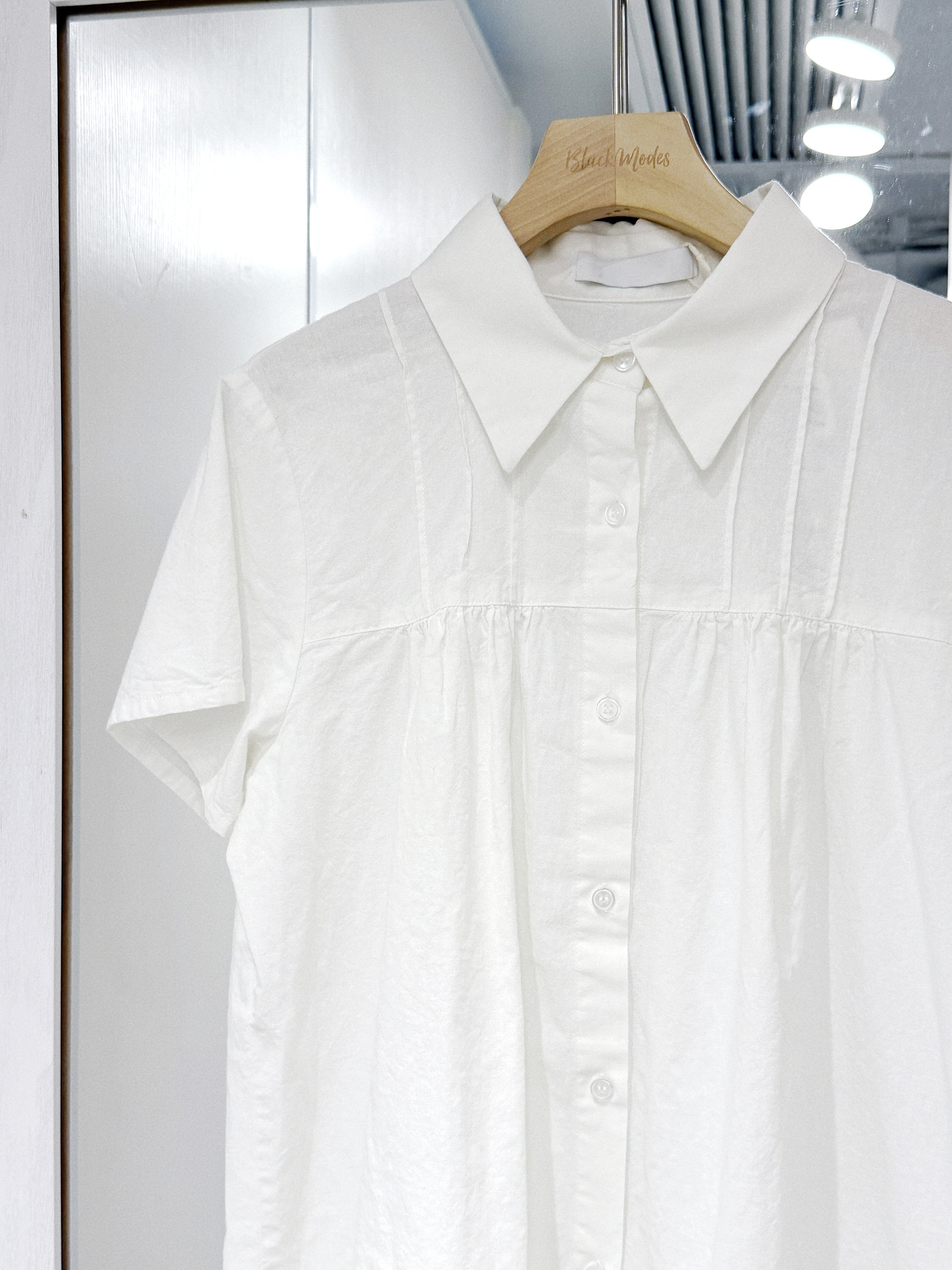 T1399｜可愛元氣Polo領ruffle邊短袖恤衫上衣˚ ༘♡ ⋆｡