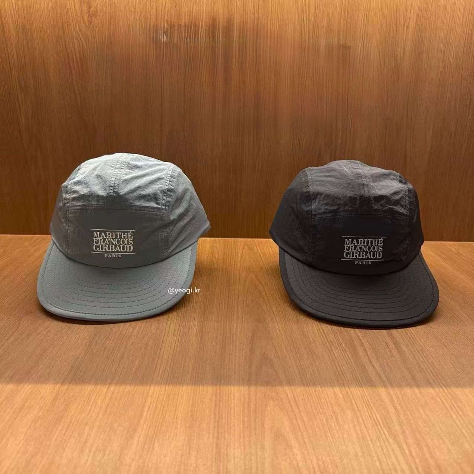 [11/4前入code每件最高可再-$20] MARITHE FRANCOIS GIRBAUD (MFG)｜SMALL CLASSIC LOGO NYLON CAMP CAP [2 colors]