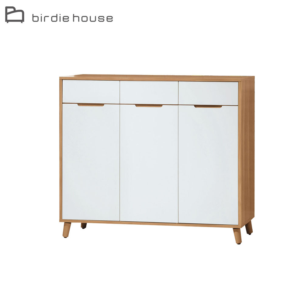 柏蒂家居-凱琪4尺三門三抽收納鞋櫃