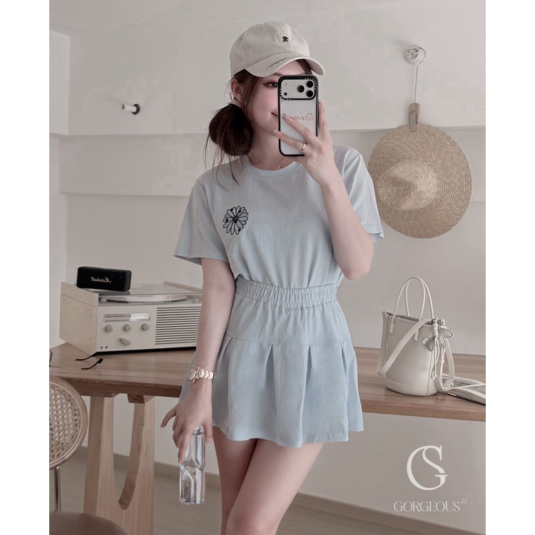 A134「波斯花花⼆分之⼀套裝」