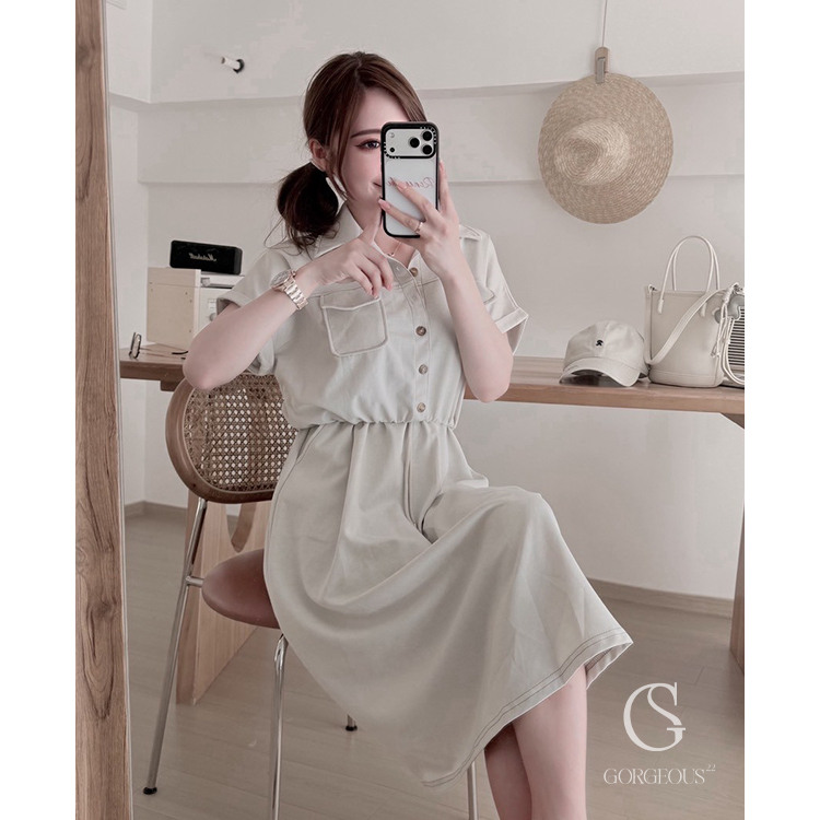 A133「慕斯太空連⾝洋裝」