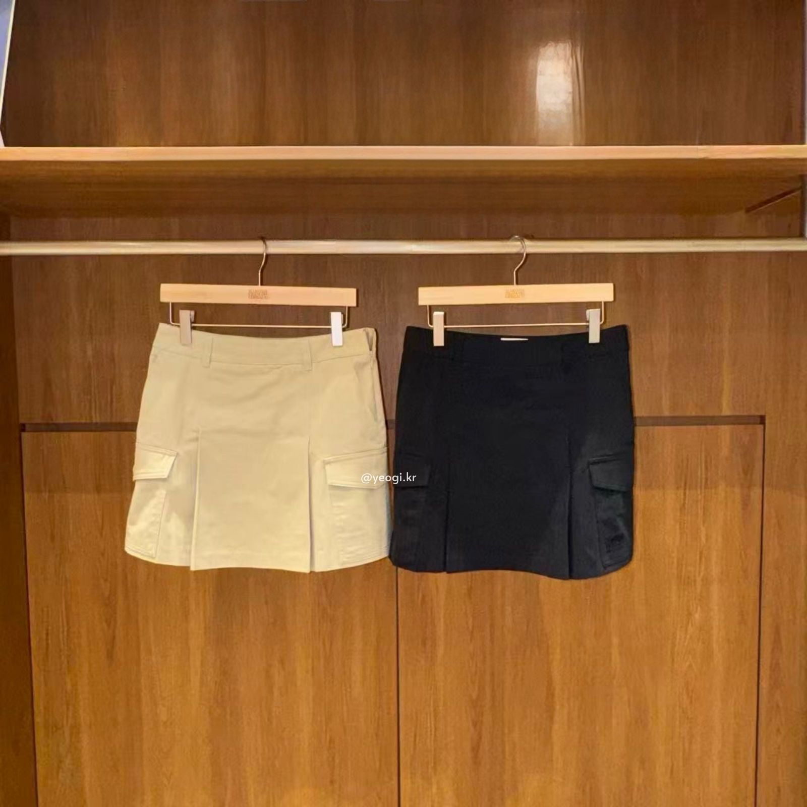 [11/4前入code每件最高可再-$20] MARITHE FRANCOIS GIRBAUD (MFG)｜W COTTON CARGO MINI SKIRT [2 colors]