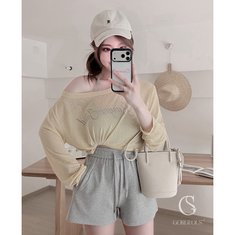 A118「彈⼒冰絲 1+1 冰塊防曬⾐」