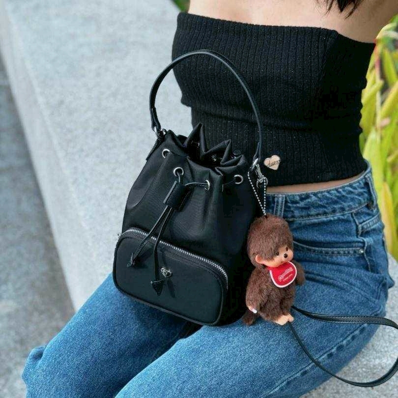 泰國【PONYTWENTYEIGHT】GO-YA質感抽繩束口水桶包