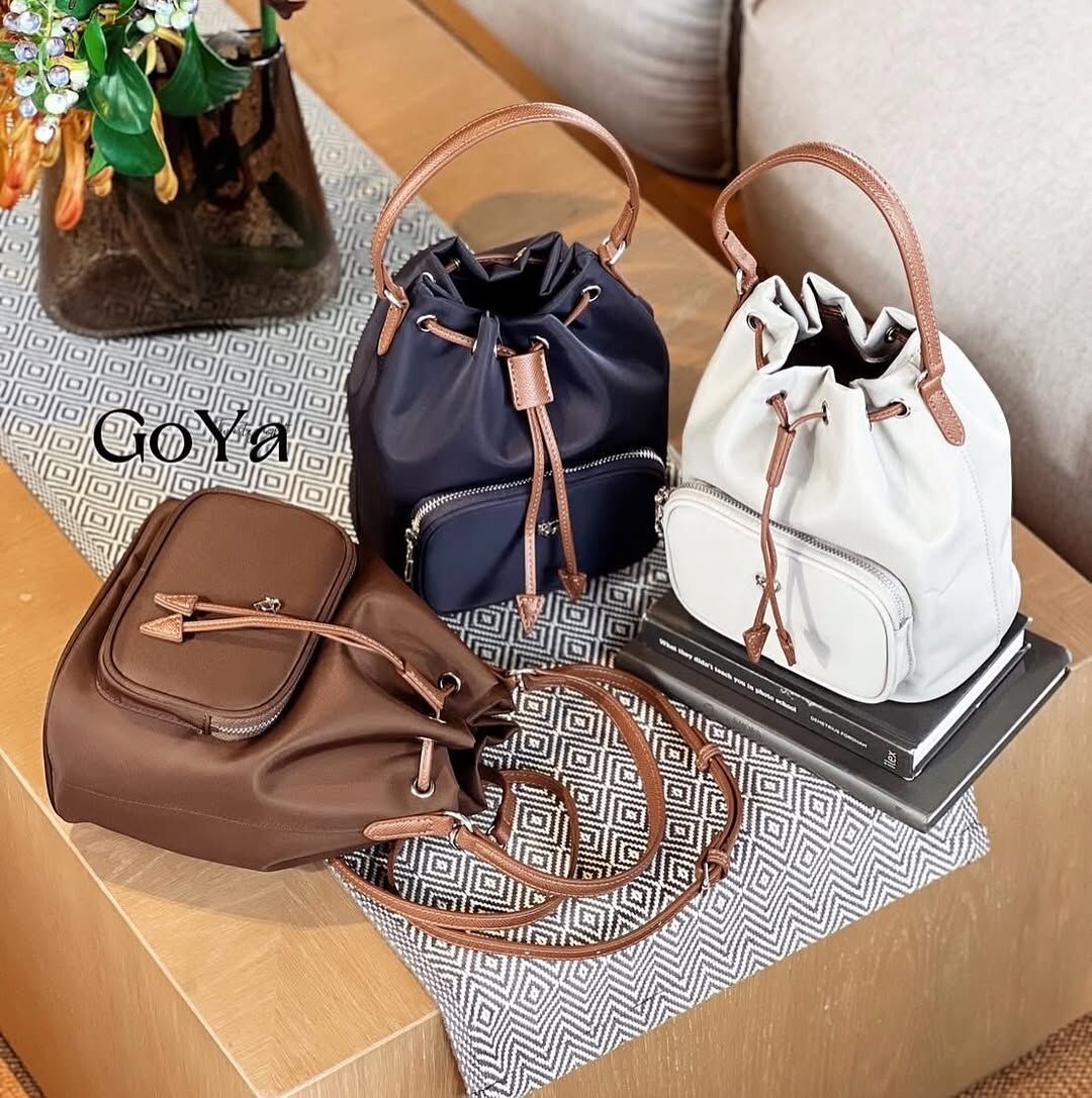 泰國【PONYTWENTYEIGHT】GO-YA質感抽繩束口水桶包