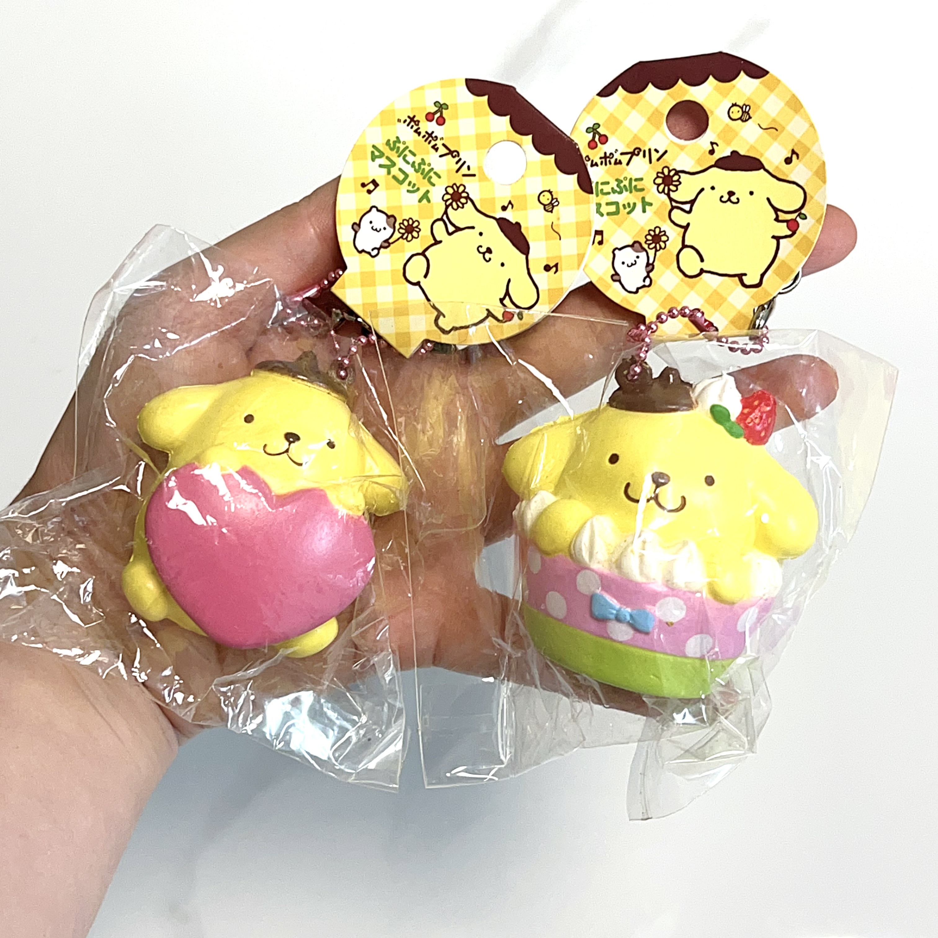 Rare Pom Pom purin squishy set