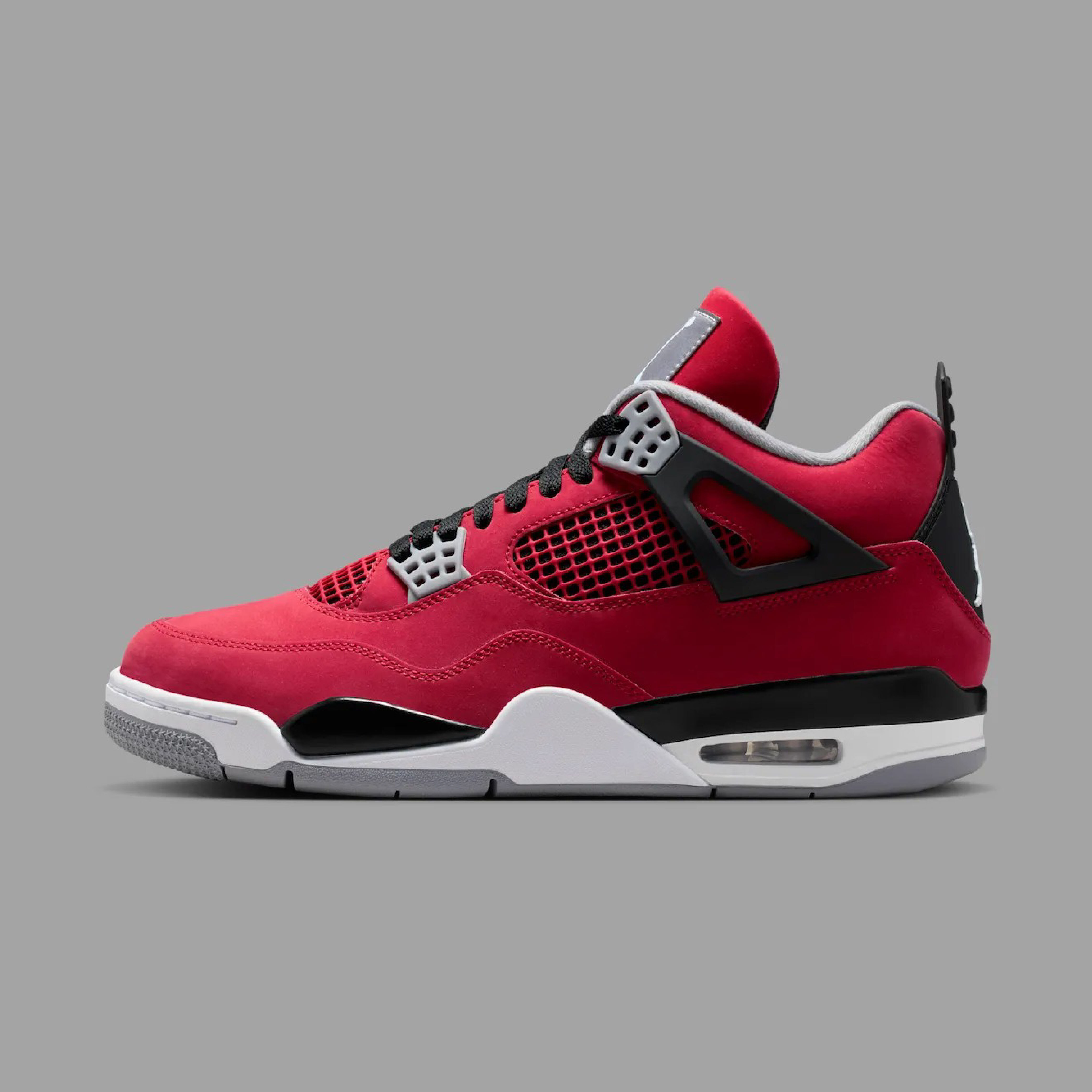 Air Jordan 4 Retro "Toro Bravo" 公牛紅 麂皮 芝加哥 紅黑 經典復刻 喬丹 AJ4 公牛隊 籃球鞋 FQ8138-600