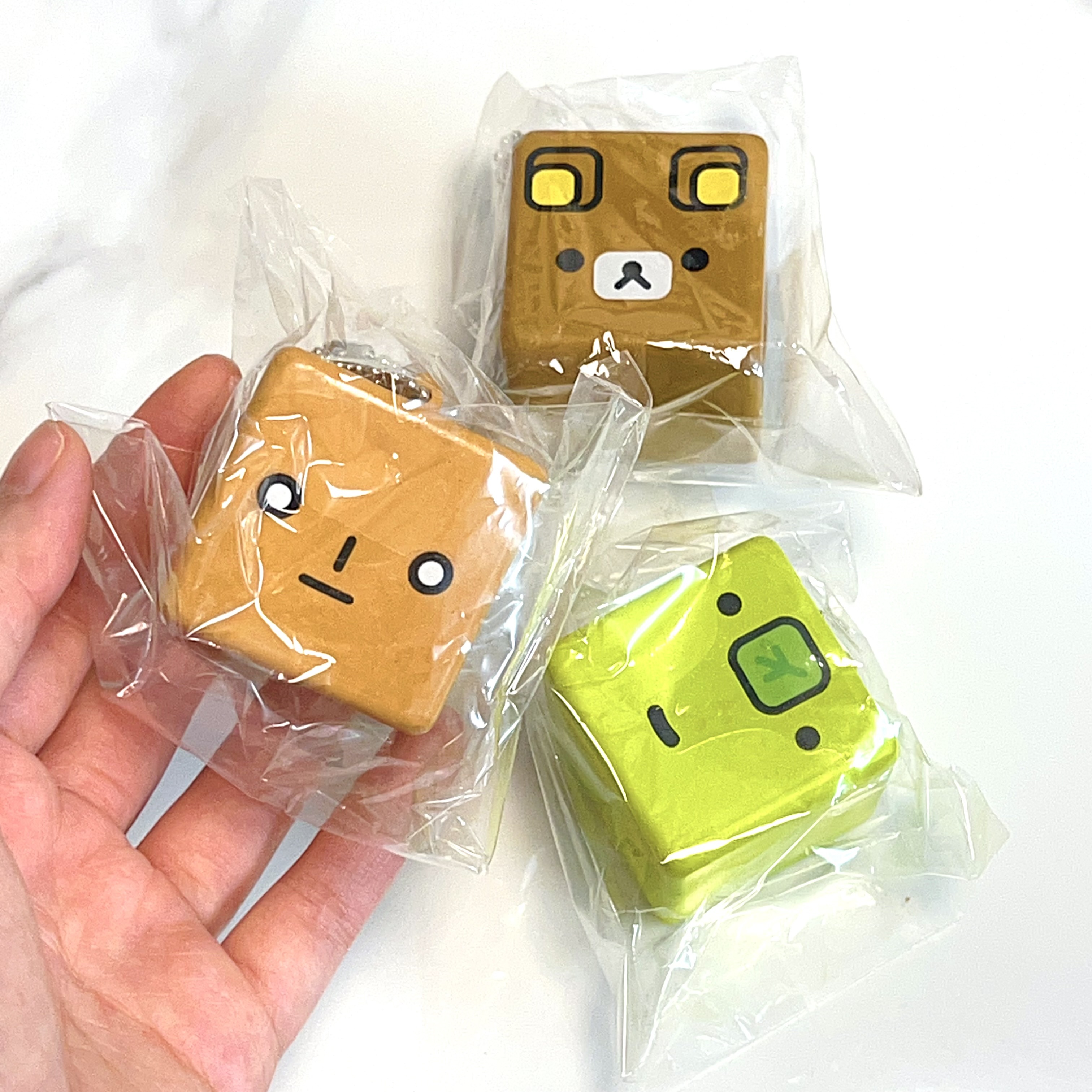 Vintage San-x cubes squishy set