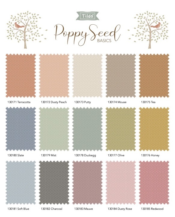 〔Tilda 棉布〕2026新品 Poppy Seed 北歐品牌 純棉布料 | 手作森林