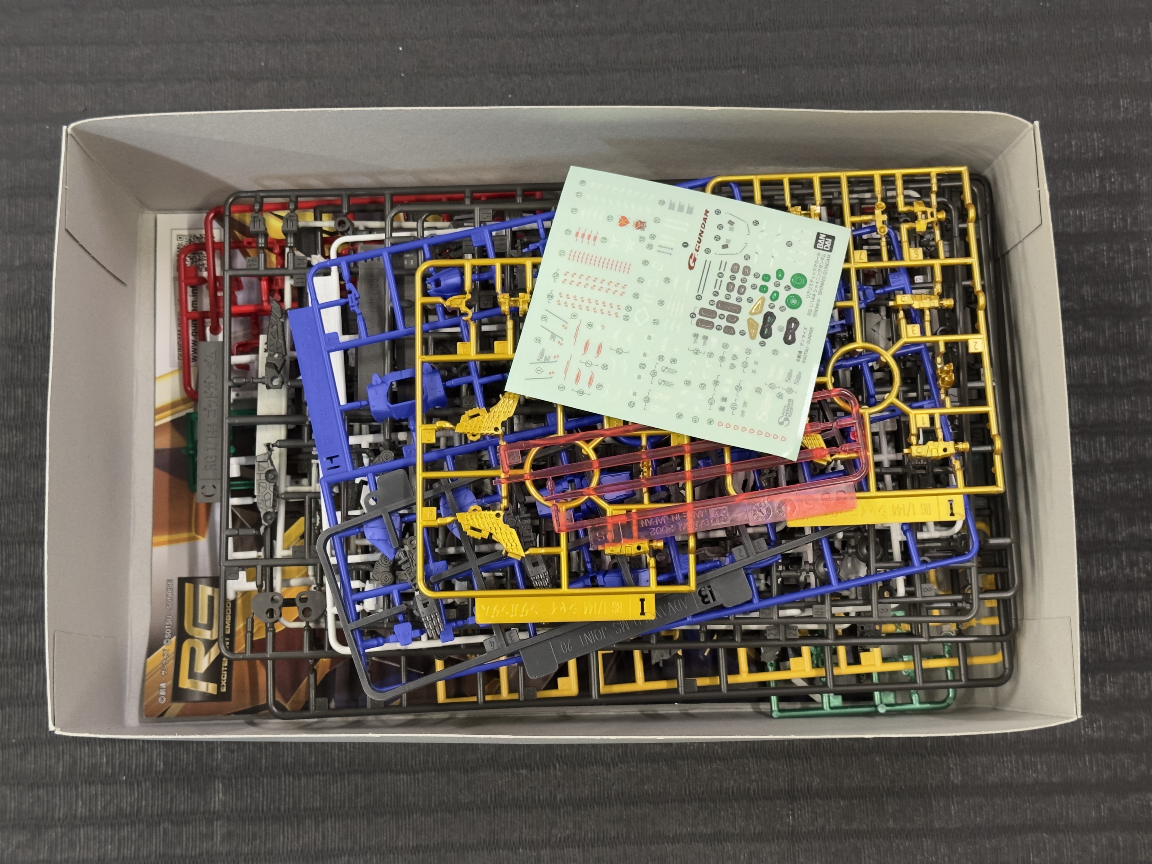 RG 1/144 中古 已開盒 拆膠袋 默認盒不完美 齊件 閃光高達