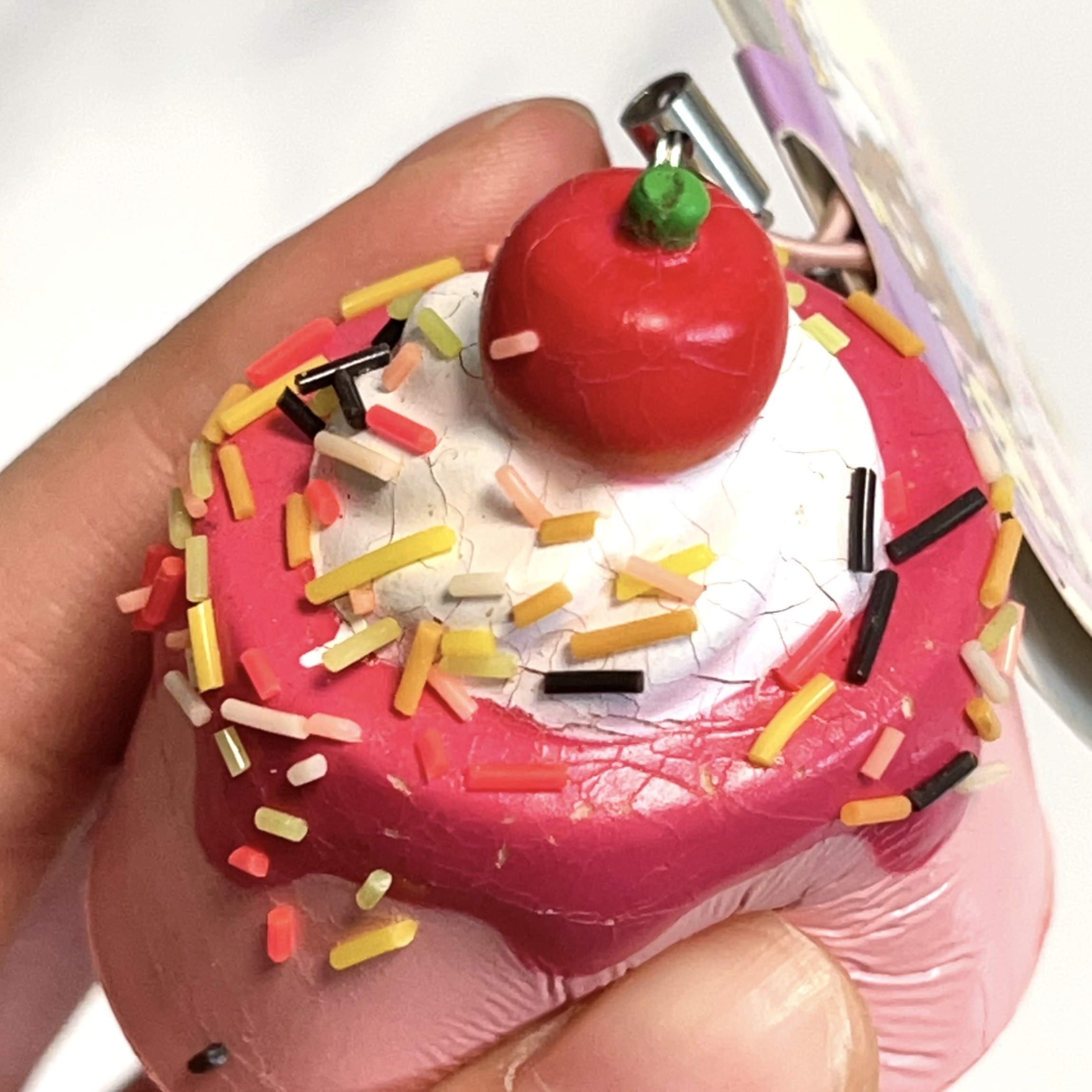 Vintage 2009 Rilakkuma strawberry pudding squishy