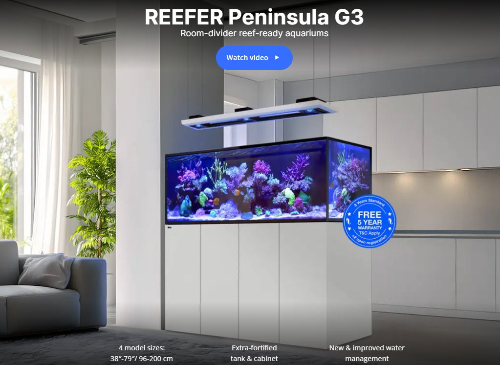 Red Sea 紅海 REEFER Peninsula 500 G3 最新邊條版 頂級屏風底濾缸