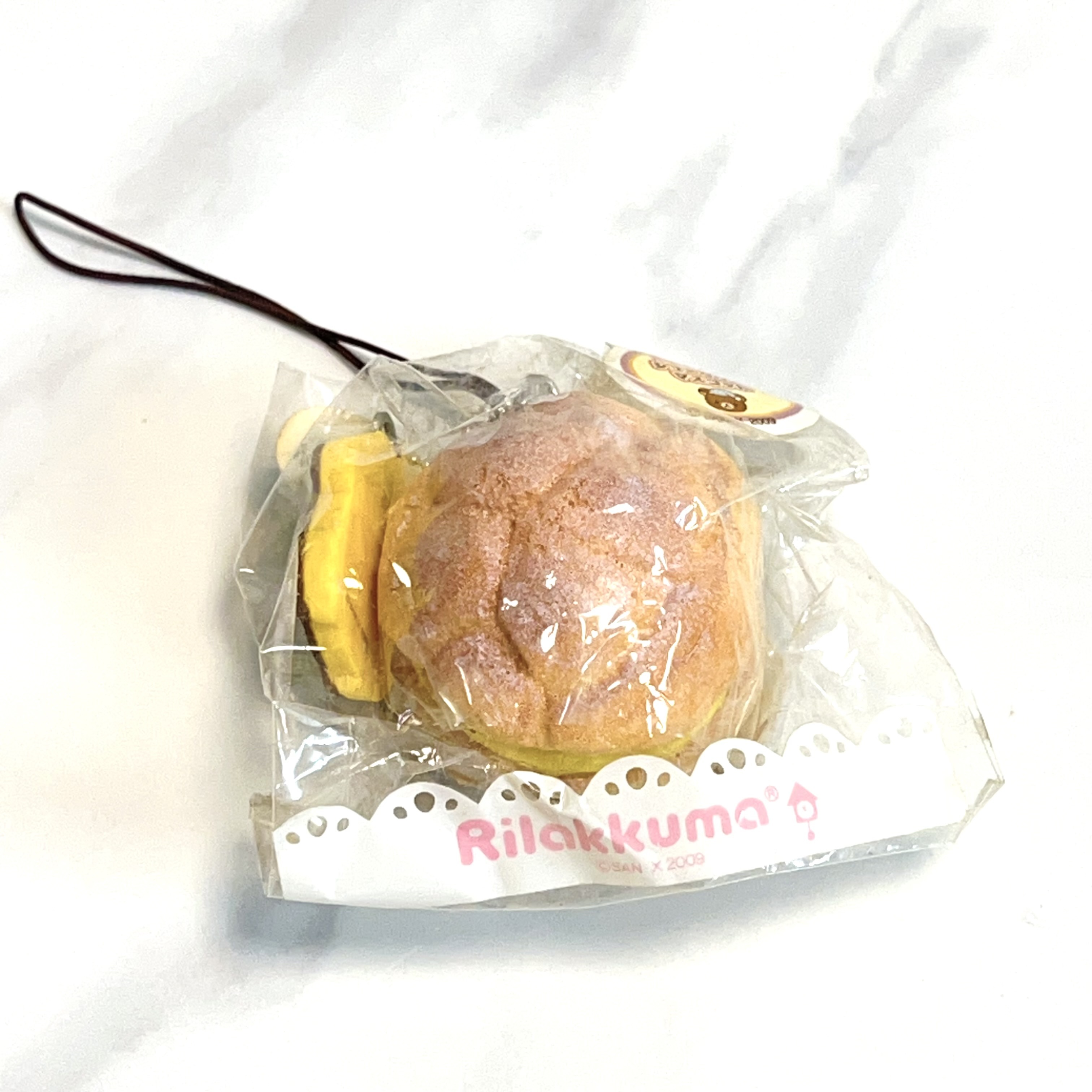Vintage Rilakkuma cream custard cream puff squishy