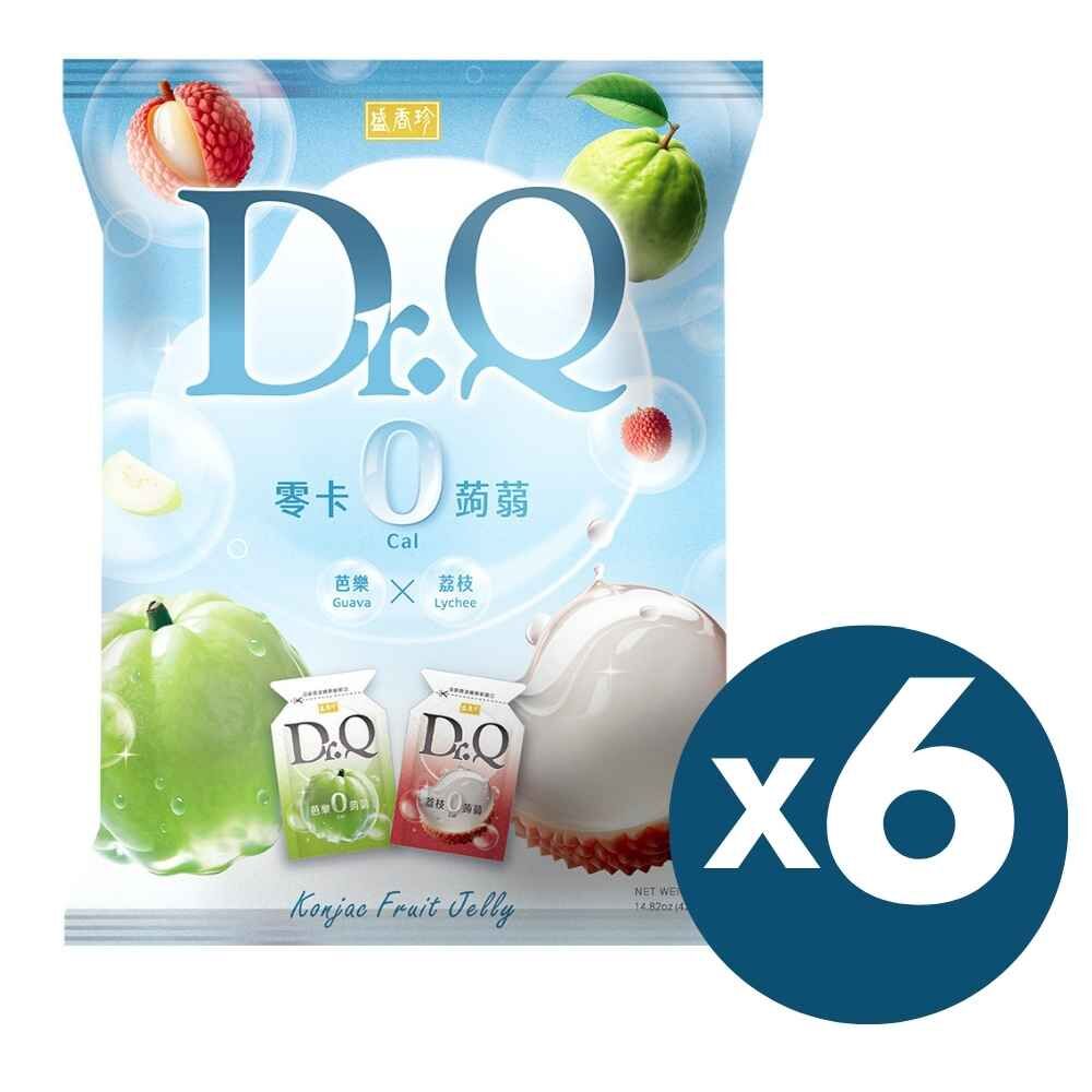 【短效品特價】DR.Q 雙味零卡蒟蒻(芭樂+荔枝口味) 380g x 6袋