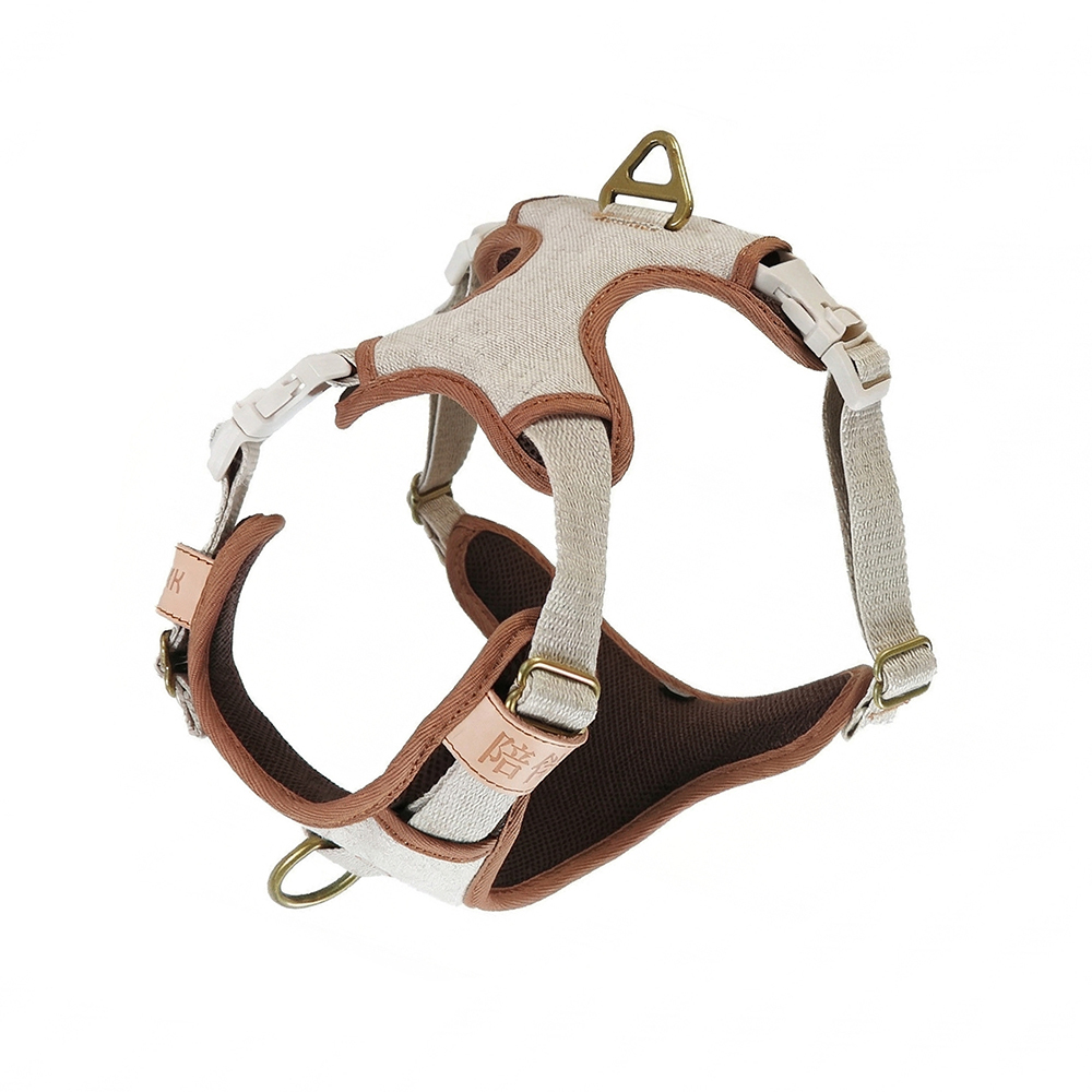 CoolFit 本色棉麻 3扣H型胸背帶 鎖扣升級版