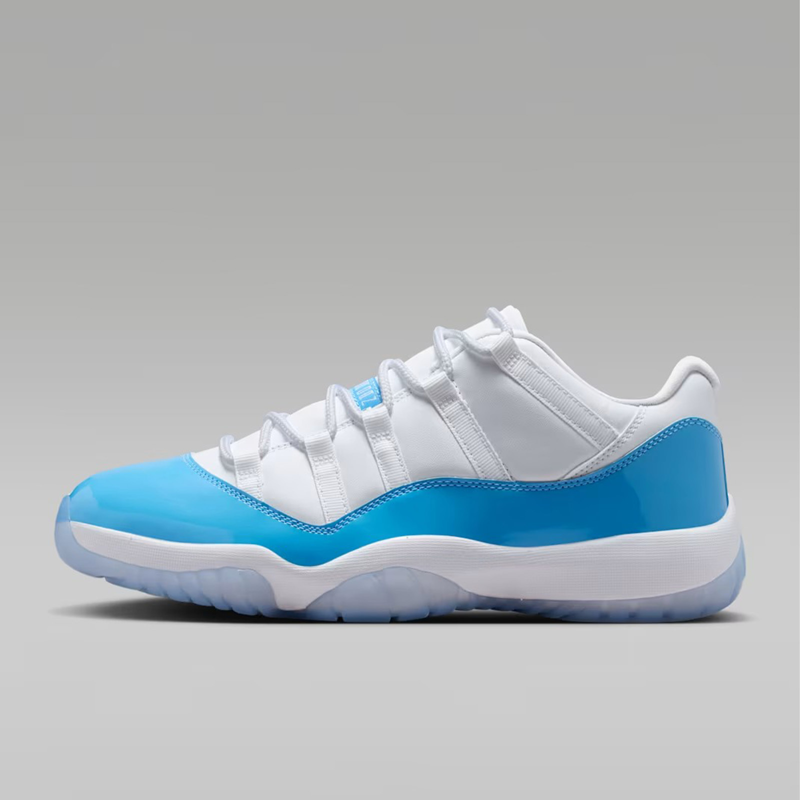 Air Jordan 11 Low "University Blue" 北卡藍 漆皮 冰底 冰藍 白藍 果凍底 經典復刻 AJ11 籃球鞋 FV5104-100