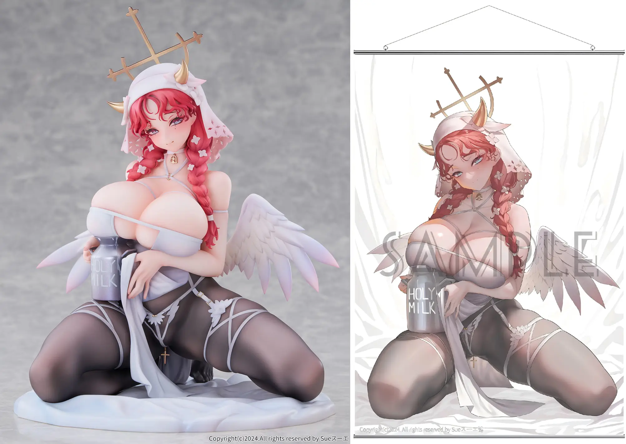 「ACG.GO」「預購」日版 HanaBee Sueスーエ 天使的聖水 米莉亞 1/6 Scale Figure 豪華版 附特典色紙&掛布