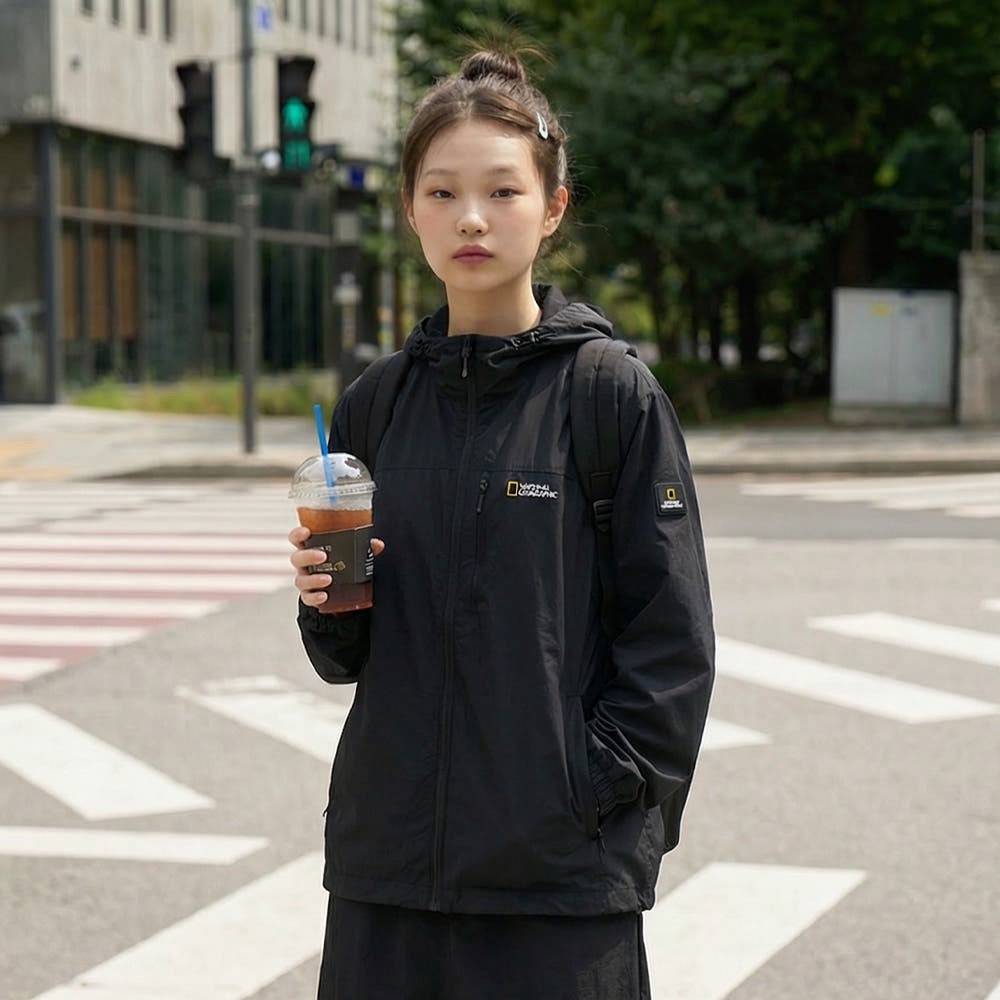 【OWN】NATIONALGEOGRAPHIC 國家地理 連帽 外套 夏季 新品 薄款 涼爽材質 防潑水 不分男女 黑 白 淺灰 綠 薄荷綠 藍