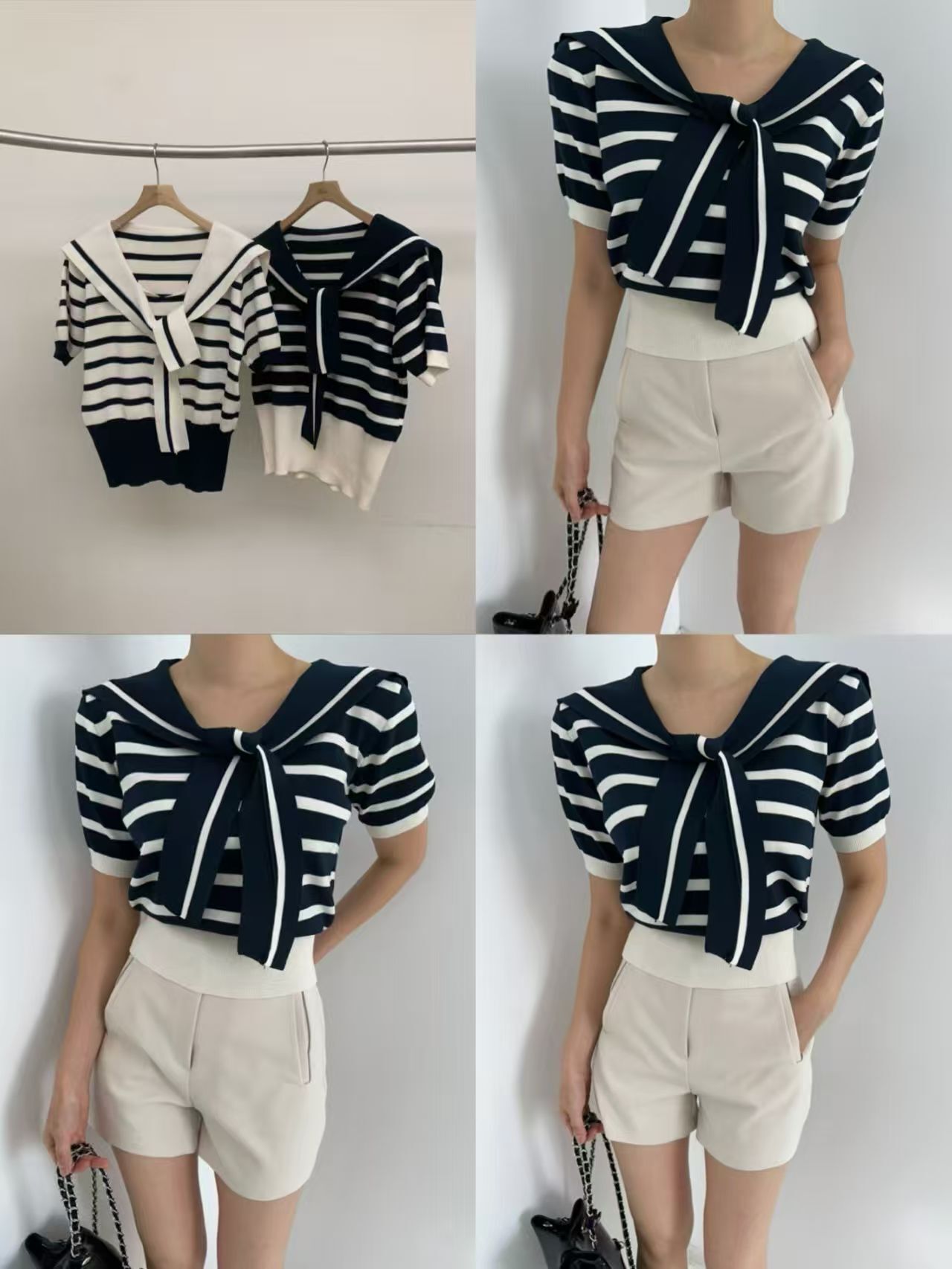 BM6071 海軍水手領巾間紋上衣