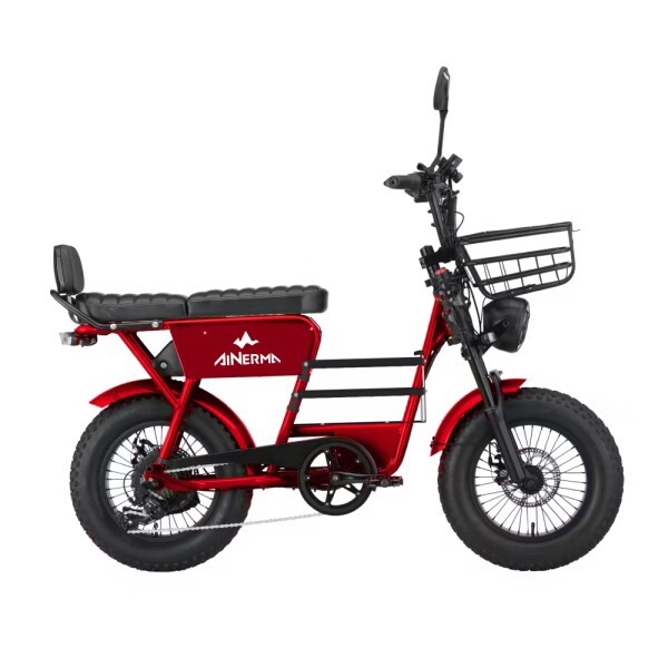 Jiisted 佶司特 16吋低跨點胖胎電動輔助自行車/晶曜紅