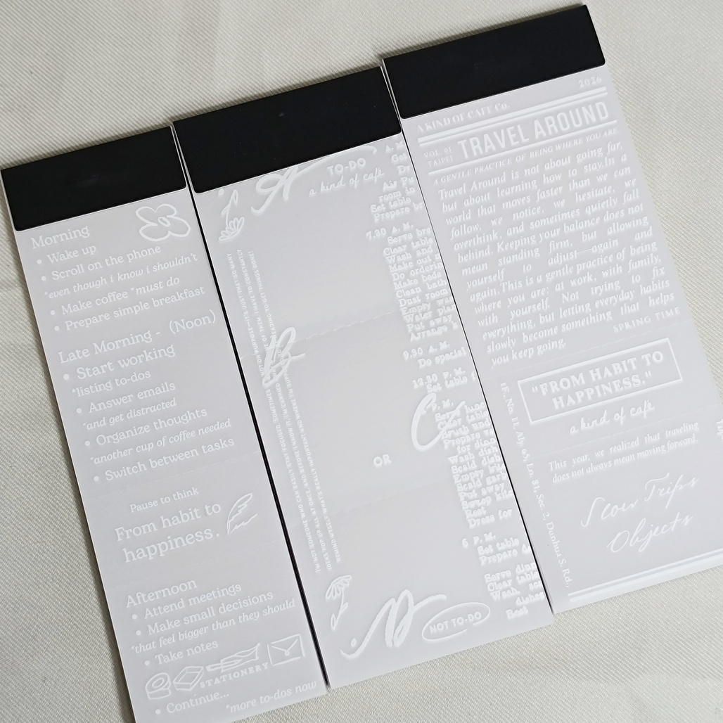 A Kind of cafe什物．描圖紙便簽本 2026紙博 小事/報刊/日子